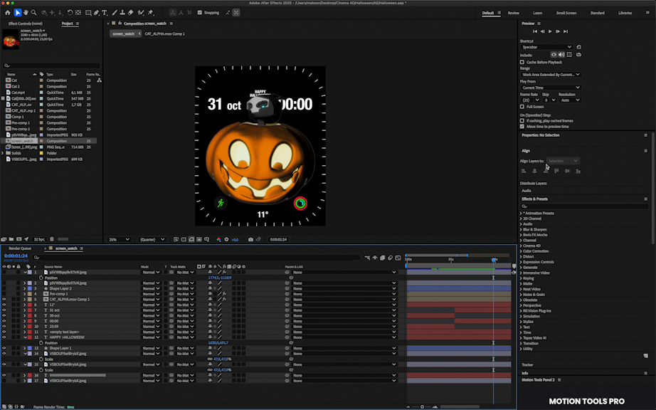 Custom Apple Watch | Halloween | CGI — Изображение №11 — 3D, Анимация на Dprofile