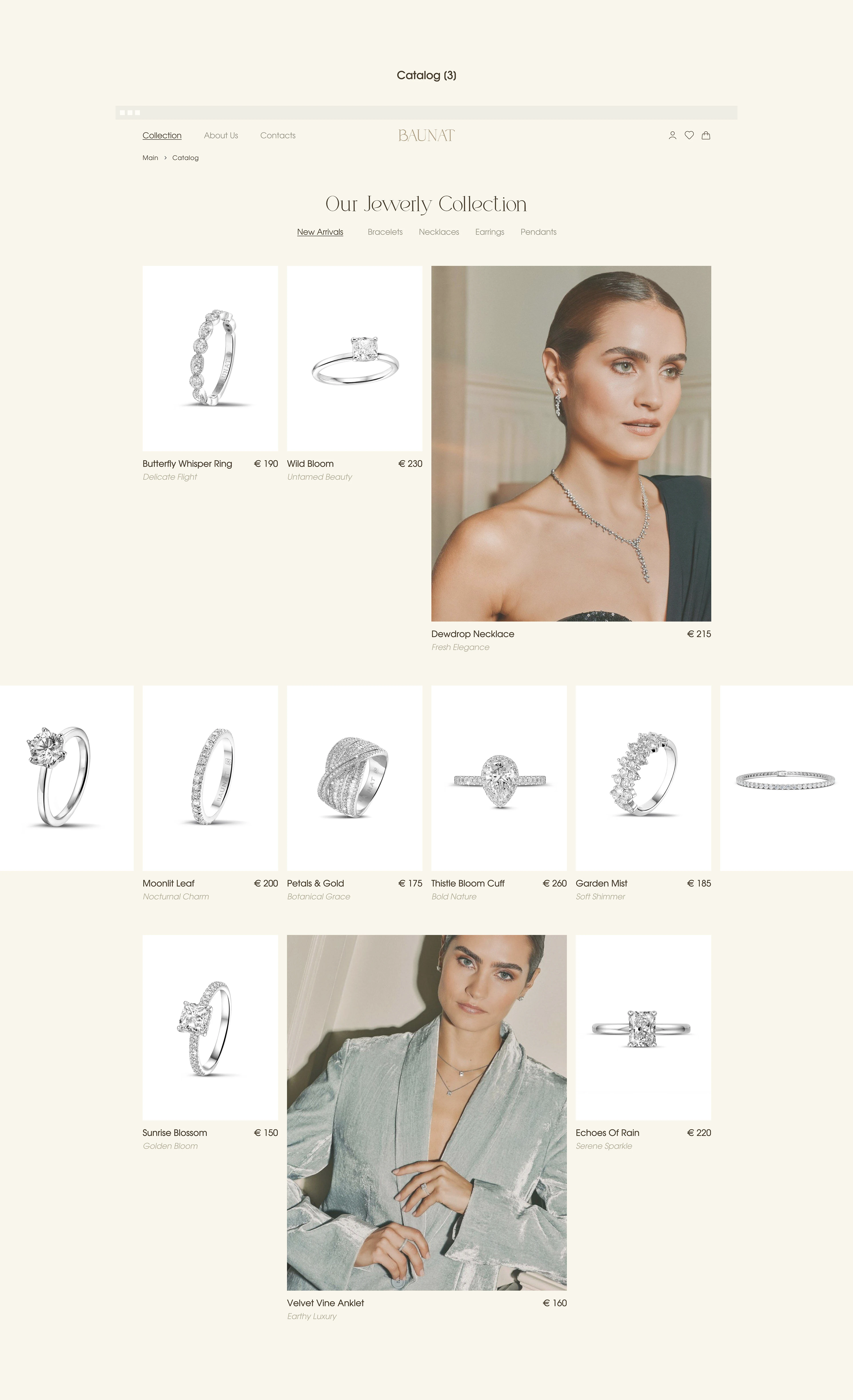 jewelry online store | e-commercy design — Изображение №6 — Интерфейсы на Dprofile
