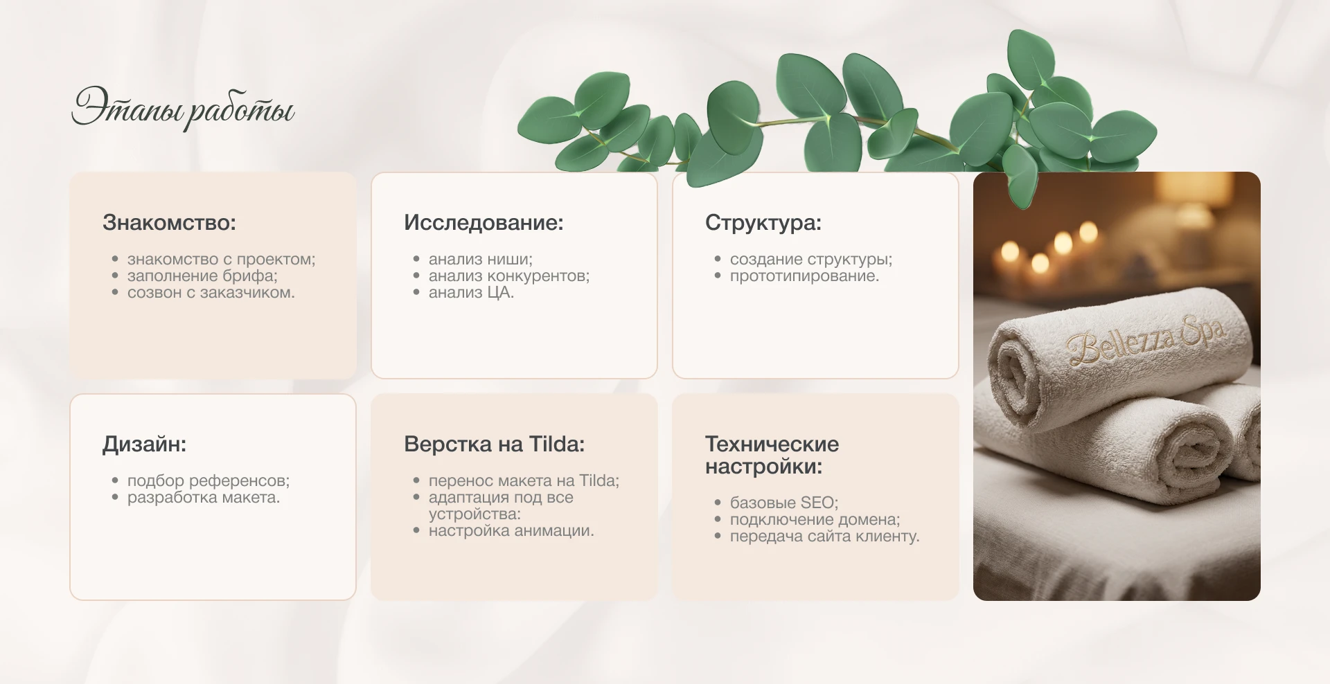 Лендинг Spa-студии "Bellazza Spa" — Изображение №4 — Интерфейсы на Dprofile