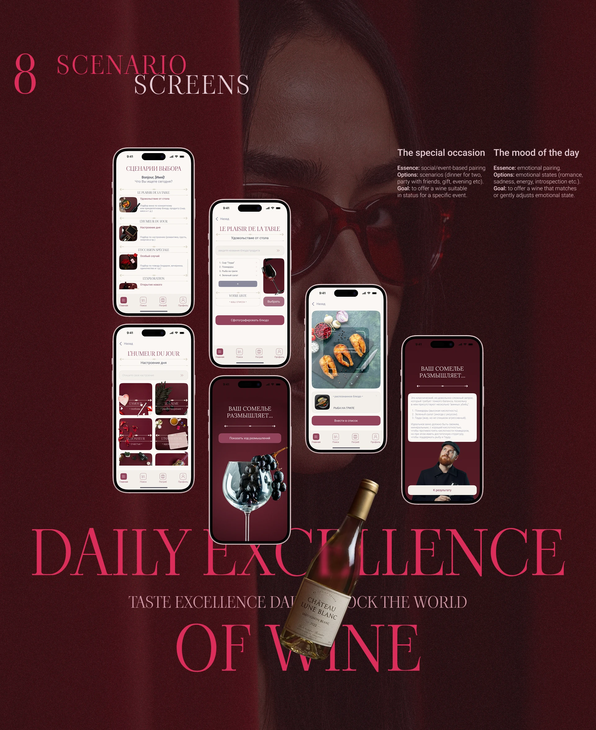 Mon Sommelier Quotidien: приложение для выбора вина — Изображение №10 — Интерфейсы на Dprofile