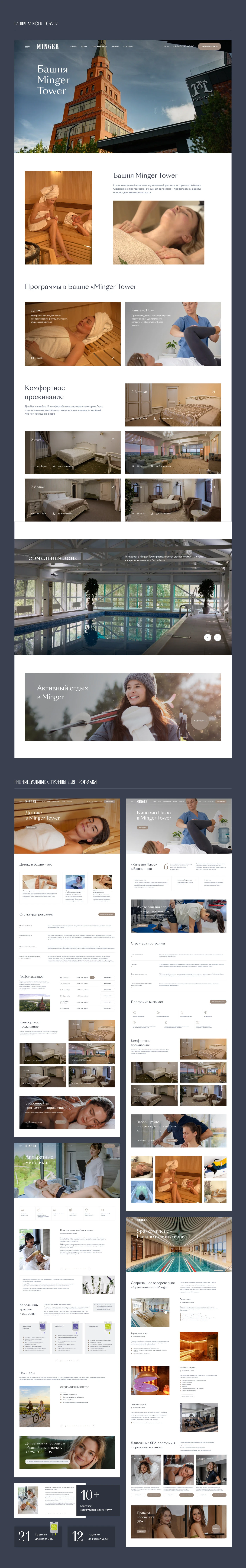 Minger Med Spa / Медицинский центр премиум класса — Изображение №4 — Интерфейсы на Dprofile