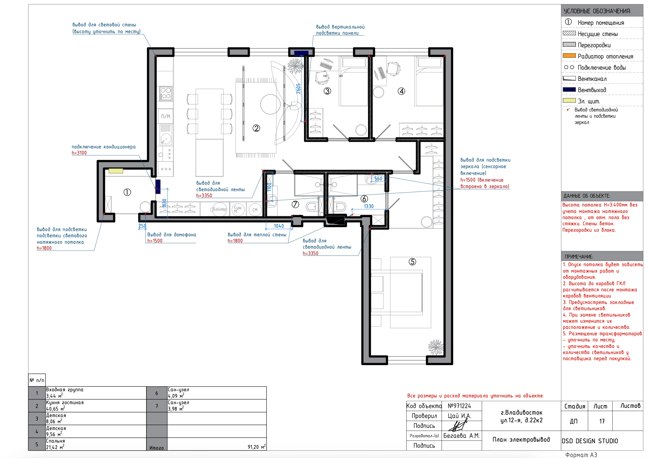 Альбом технической документации  94,04м² — Изображение №17 — Архитектура на Dprofile