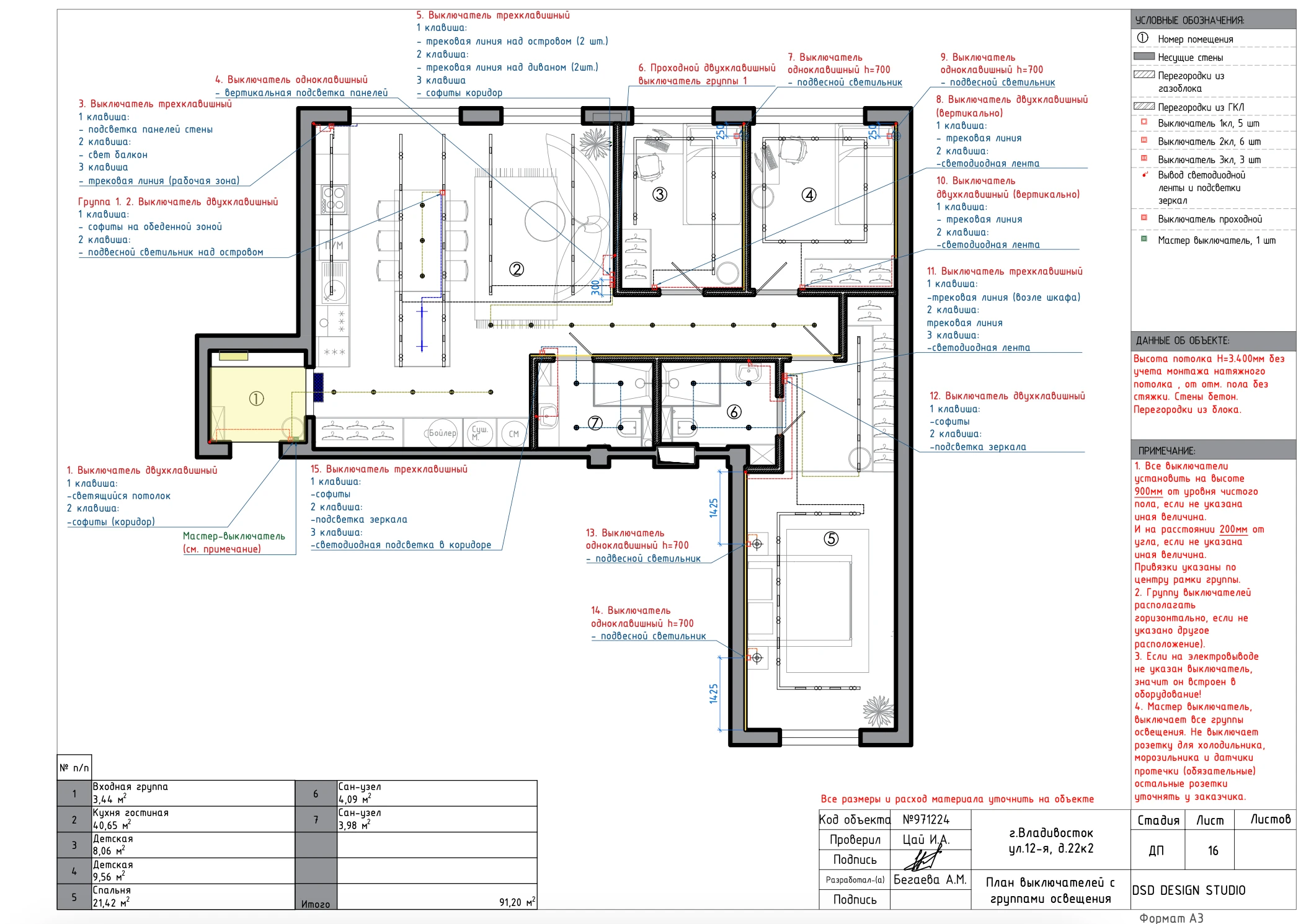 Альбом технической документации  94,04м² — Изображение №16 — Архитектура на Dprofile
