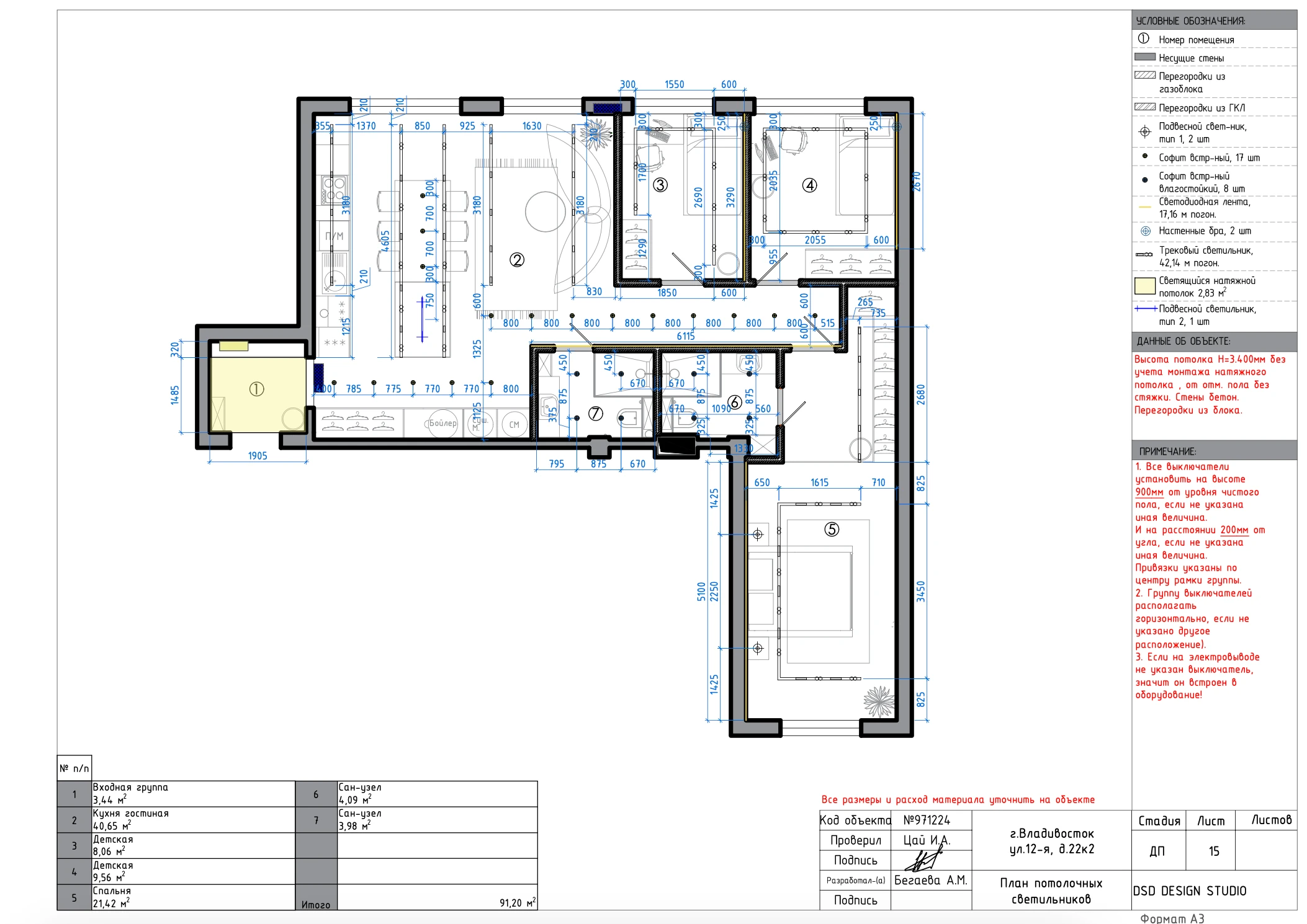 Альбом технической документации  94,04м² — Изображение №15 — Архитектура на Dprofile