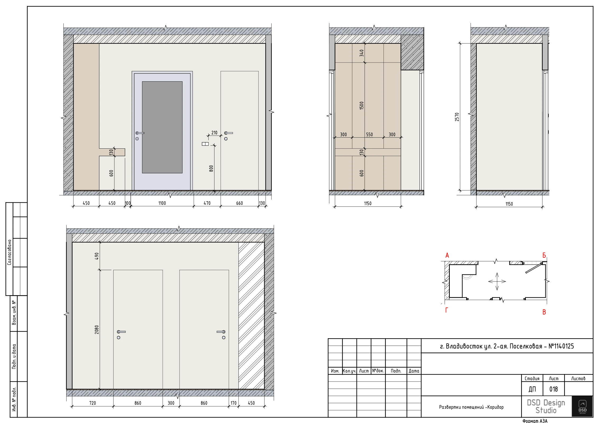Полный дизайн-проект квартиры 38 м² — Изображение №19 — Архитектура на Dprofile