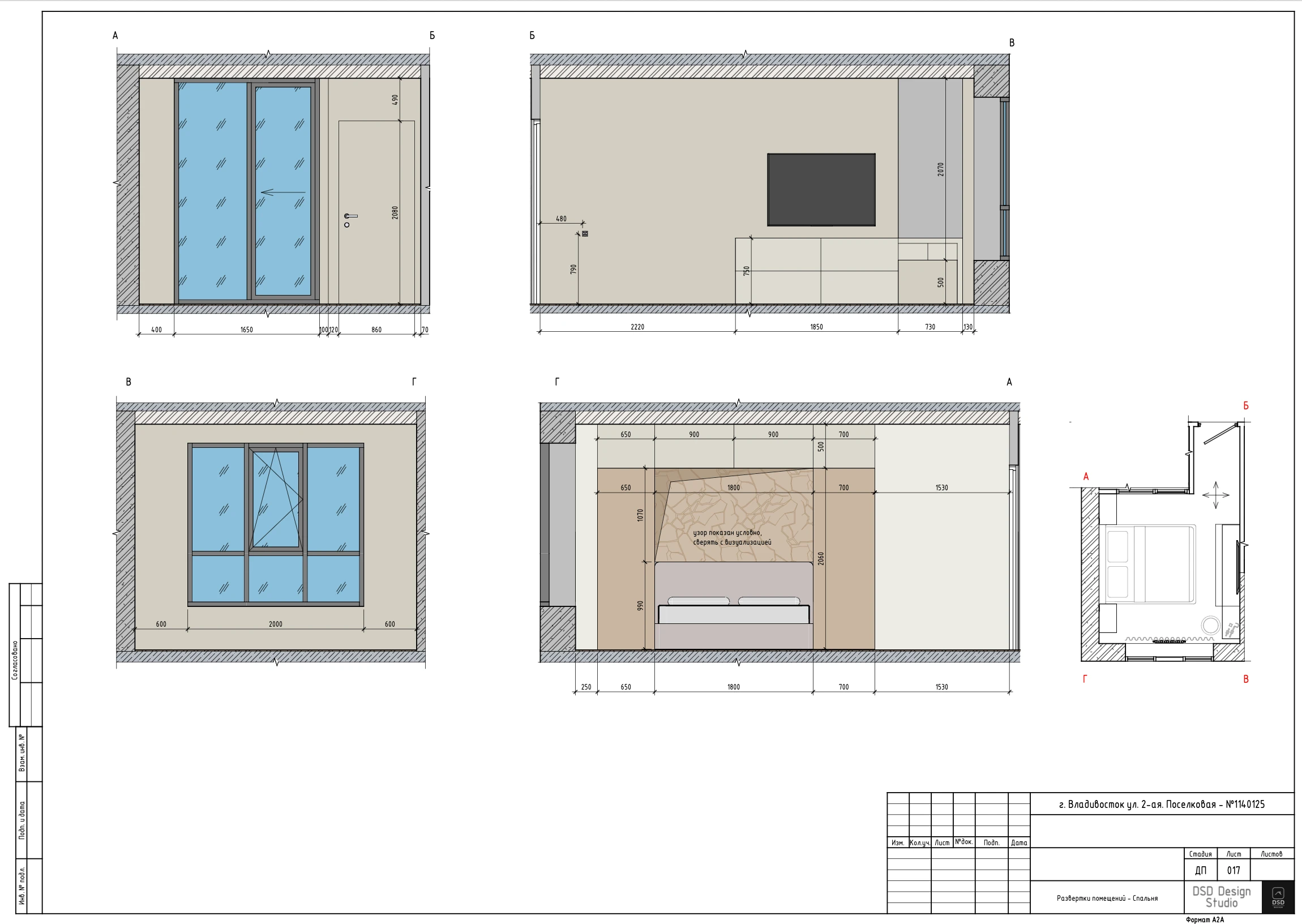 Полный дизайн-проект квартиры 38 м² — Изображение №18 — Архитектура на Dprofile