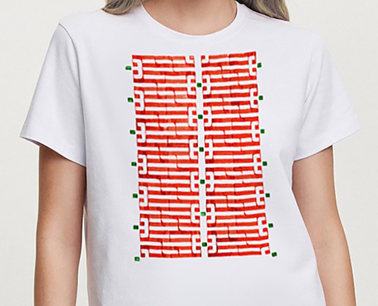 Текстиль. Шрифты — Иллюстрация, Графика на Dprofile