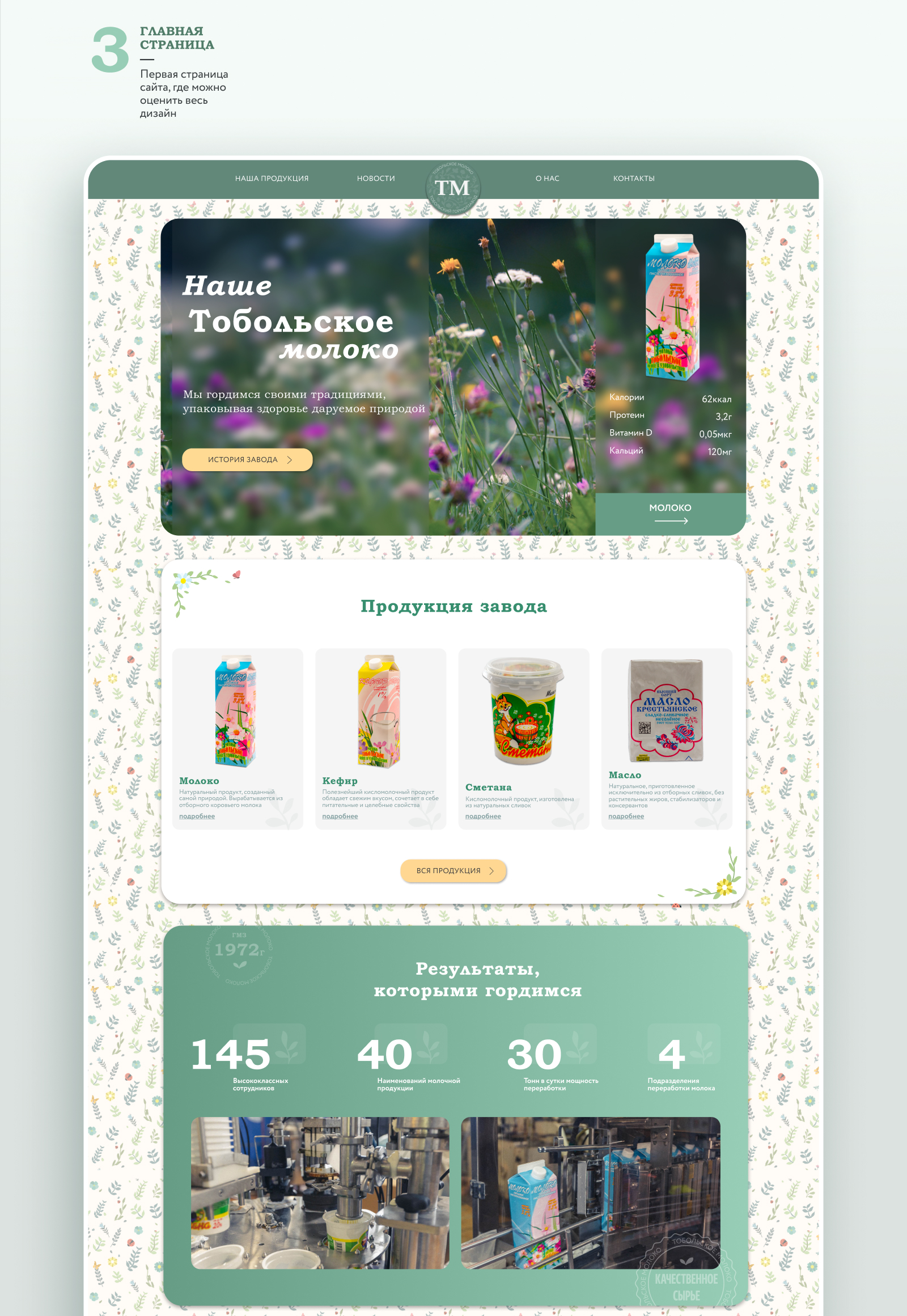 Молокозавод — информационный сайт — Изображение №4 — Интерфейсы, Брендинг на Dprofile