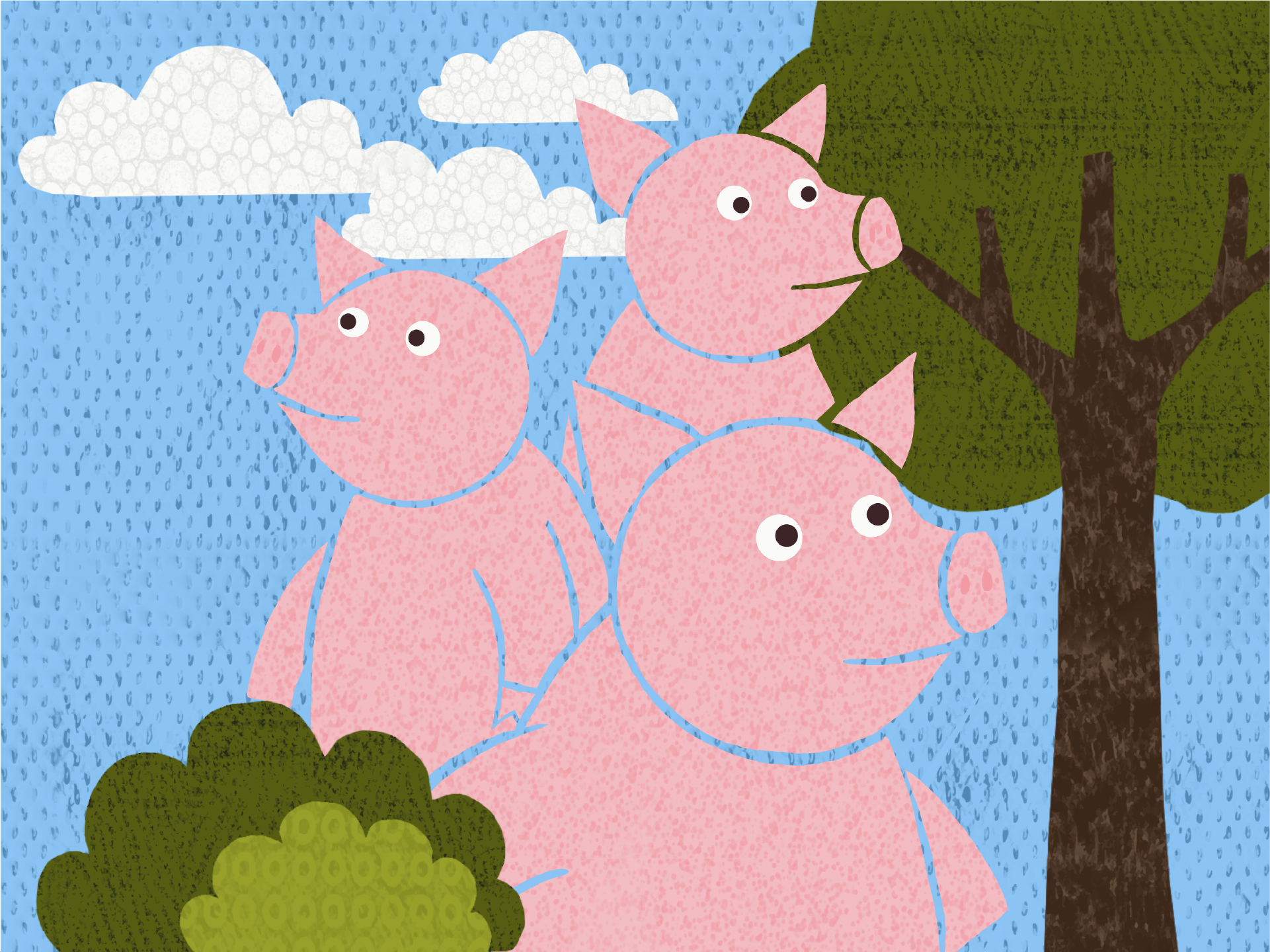 Три поросенка — Изображение №1 — Иллюстрация на Dprofile
