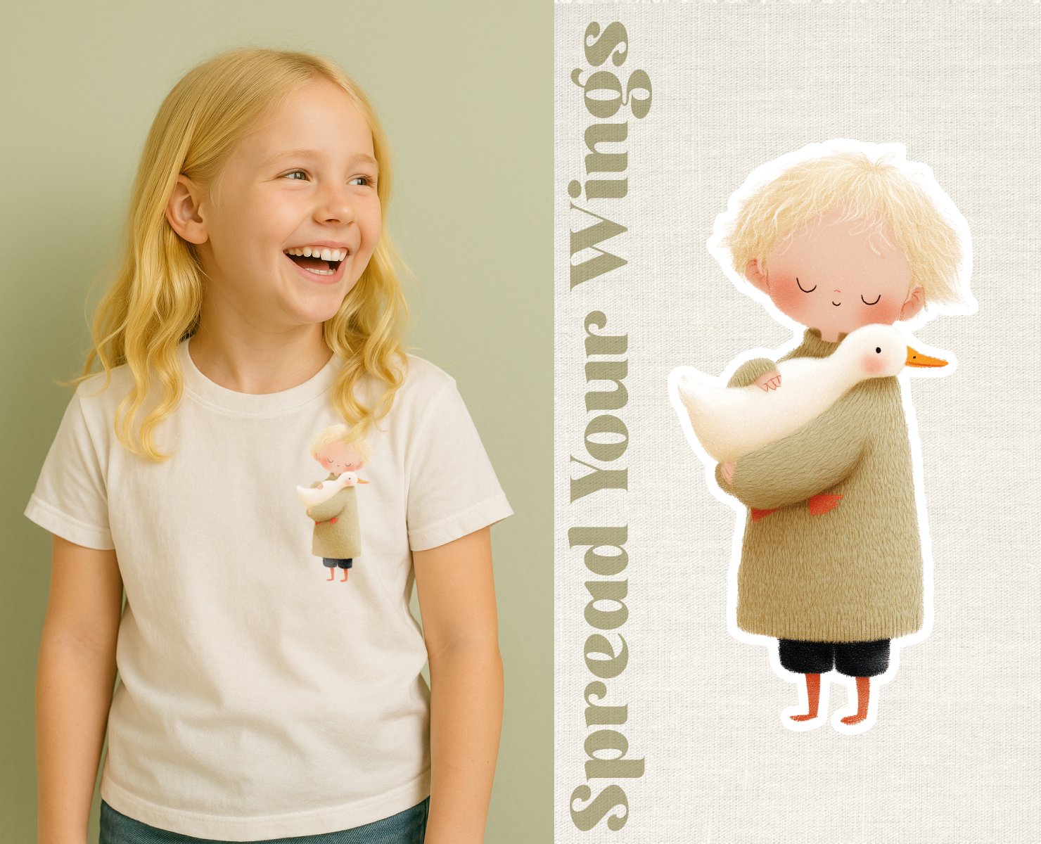 Стикер-паки Spread Your Wings и The Goose Scrubs — Иллюстрация, Графика на Dprofile