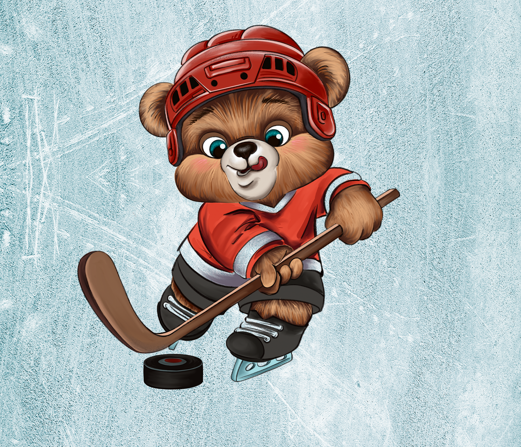 Маскот для хоккейной школы — Изображение №7 — Брендинг, Иллюстрация на Dprofile