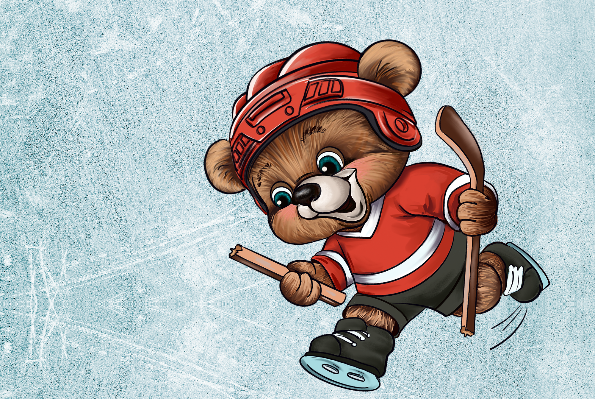 Маскот для хоккейной школы — Изображение №2 — Брендинг, Иллюстрация на Dprofile