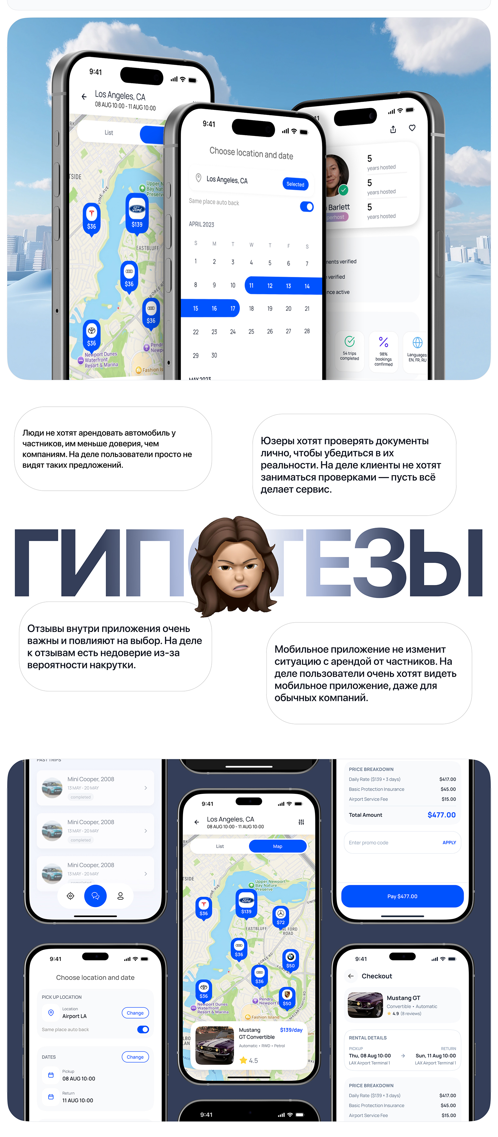 Rydr: аренда авто у частных владельцев — Изображение №3 — Интерфейсы на Dprofile