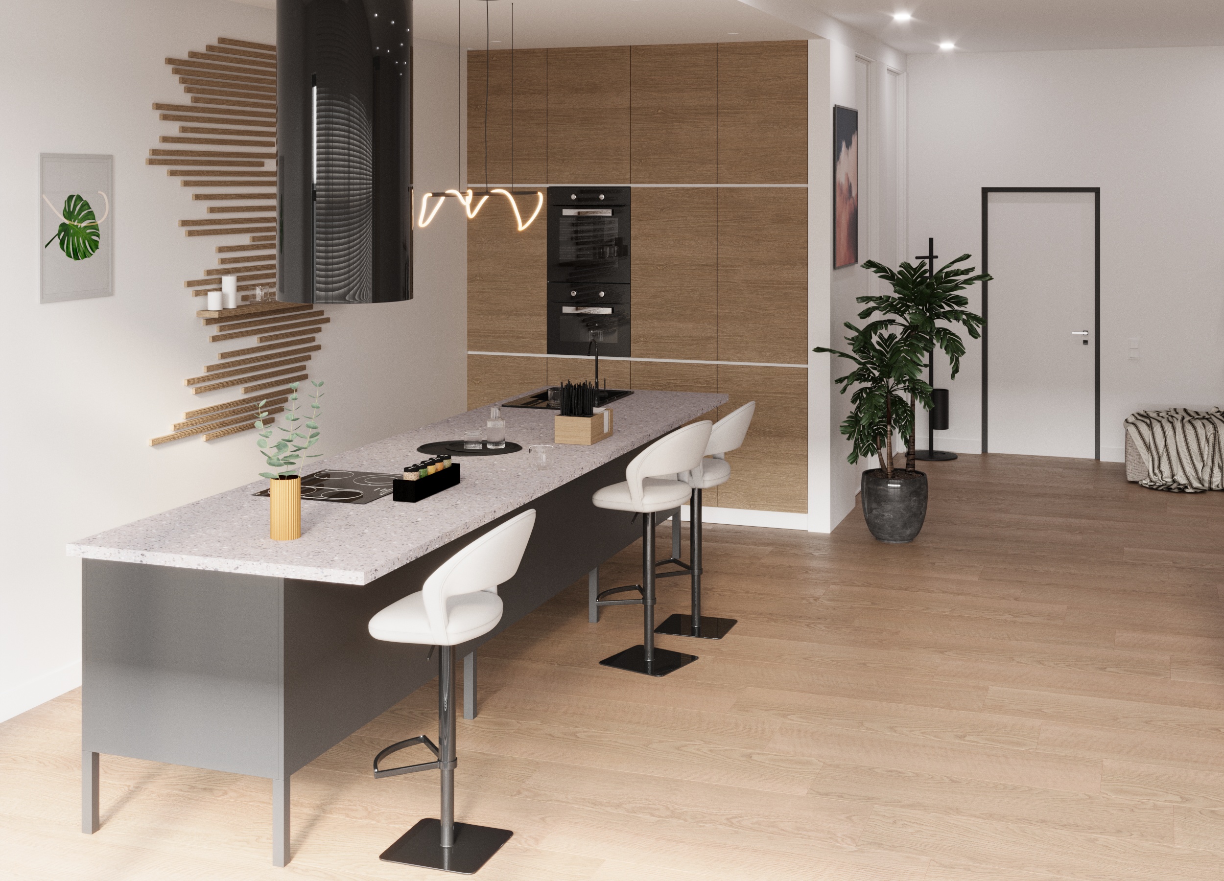 Кухня-гостинная — Изображение №3 — 3D, Архитектура на Dprofile