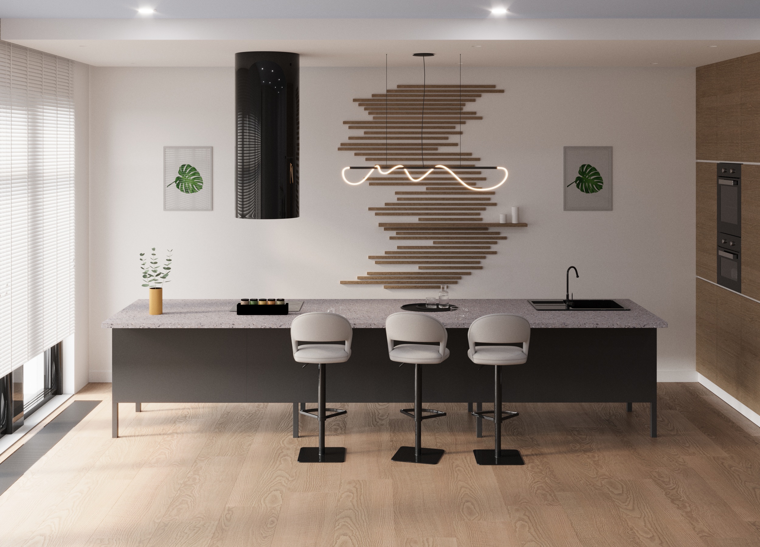 Кухня-гостинная — Изображение №2 — 3D, Архитектура на Dprofile