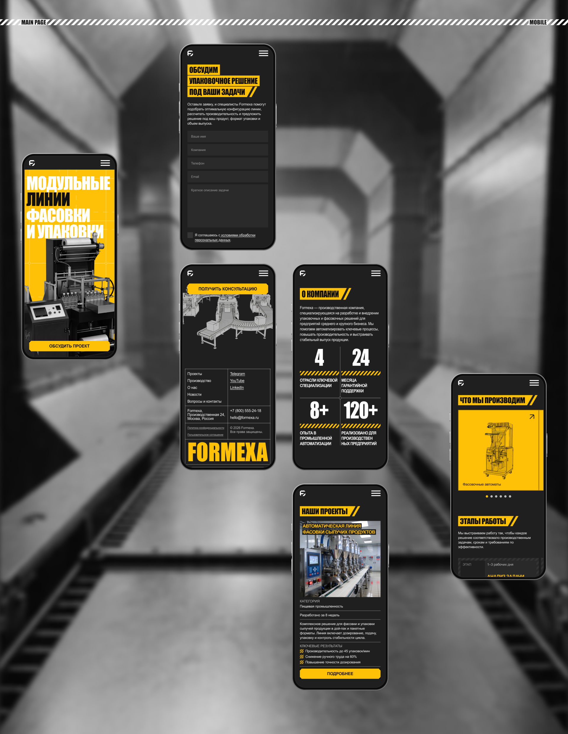 FORMEXA | Корпоративный сайт — Изображение №4 — Интерфейсы на Dprofile