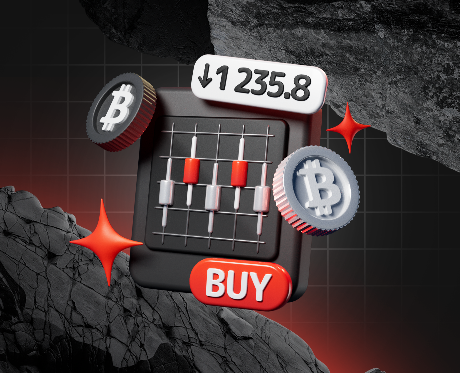 3Д анимированные иконки для крипто веб сайта и приложения |… на Dprofile