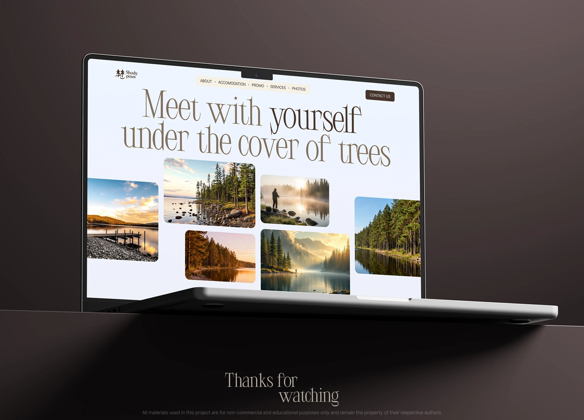 Shady Pines - one-of-a-kind forest hotel — Изображение №10 — Интерфейсы на Dprofile