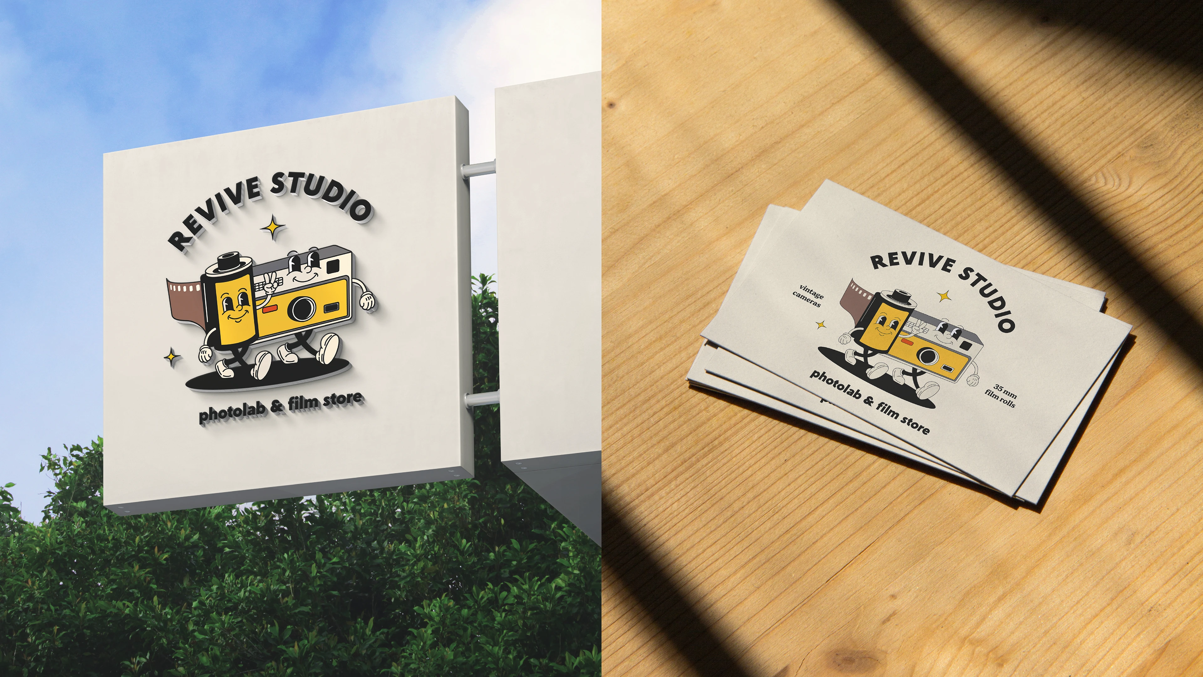 Фотолаборатория и магазин пленки | Логотип-маскот — Изображение №9 — Брендинг на Dprofile