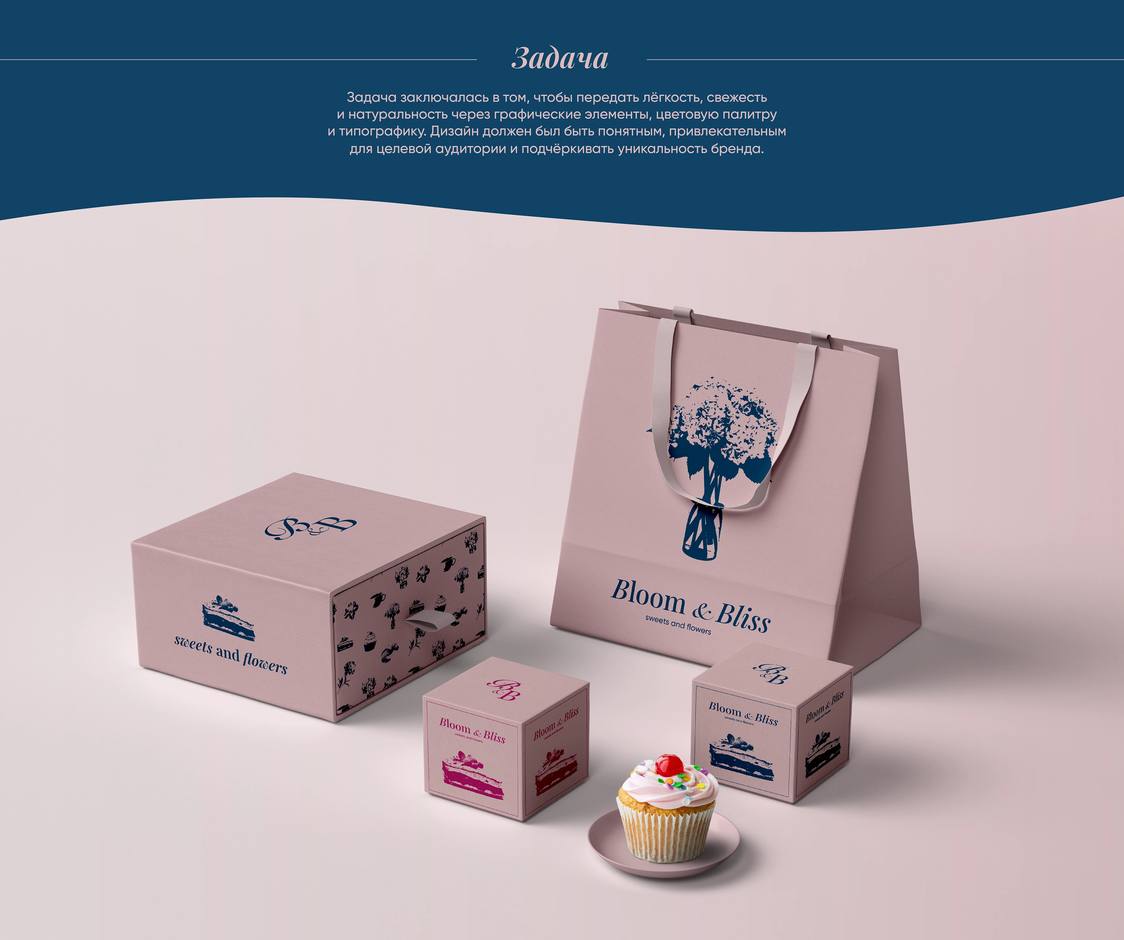 Фирменный стиль | Кондитерская и цветы | Bloom&Bliss — Изображение №3 — Брендинг, Графика на Dprofile