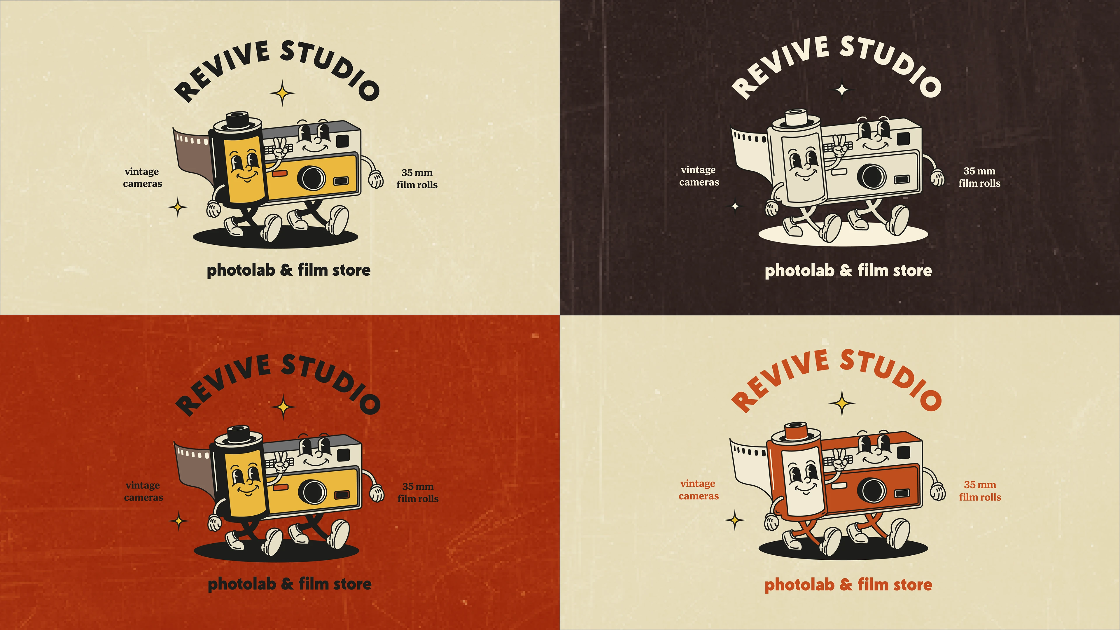 Фотолаборатория и магазин пленки | Логотип-маскот — Изображение №6 — Брендинг на Dprofile