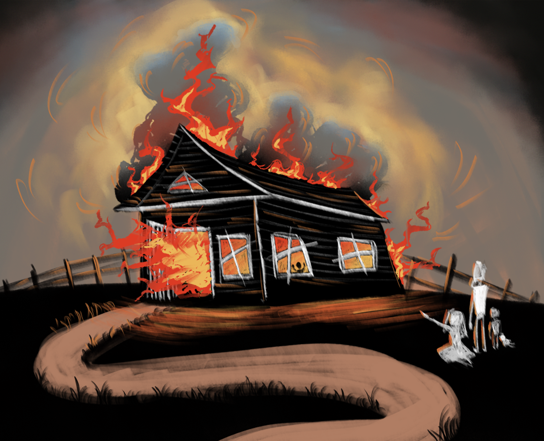 Горящий дом на Dprofile