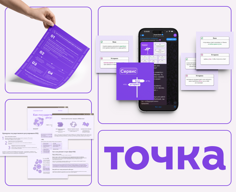 Визуальные материалы для банка Точка на Dprofile