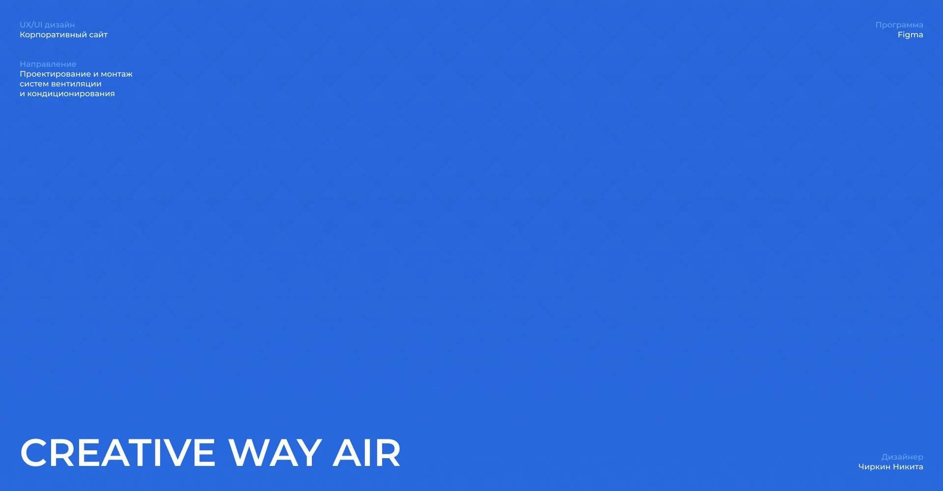 Creative Way Air / Дизайн сайта — Изображение №1 — Интерфейсы, Брендинг на Dprofile
