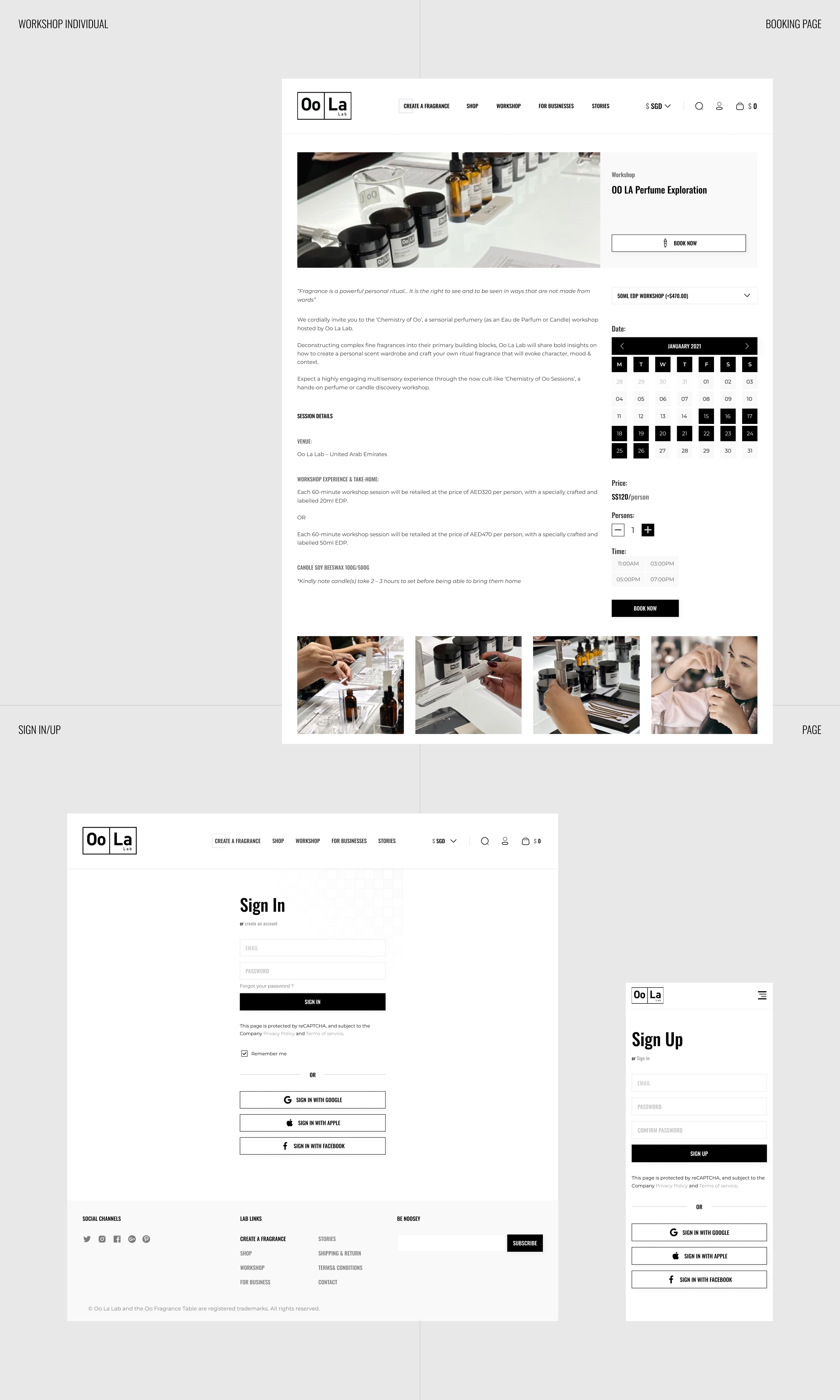 OoLaLab - Сингапурский интернет магазин духов — Изображение №8 — Интерфейсы на Dprofile