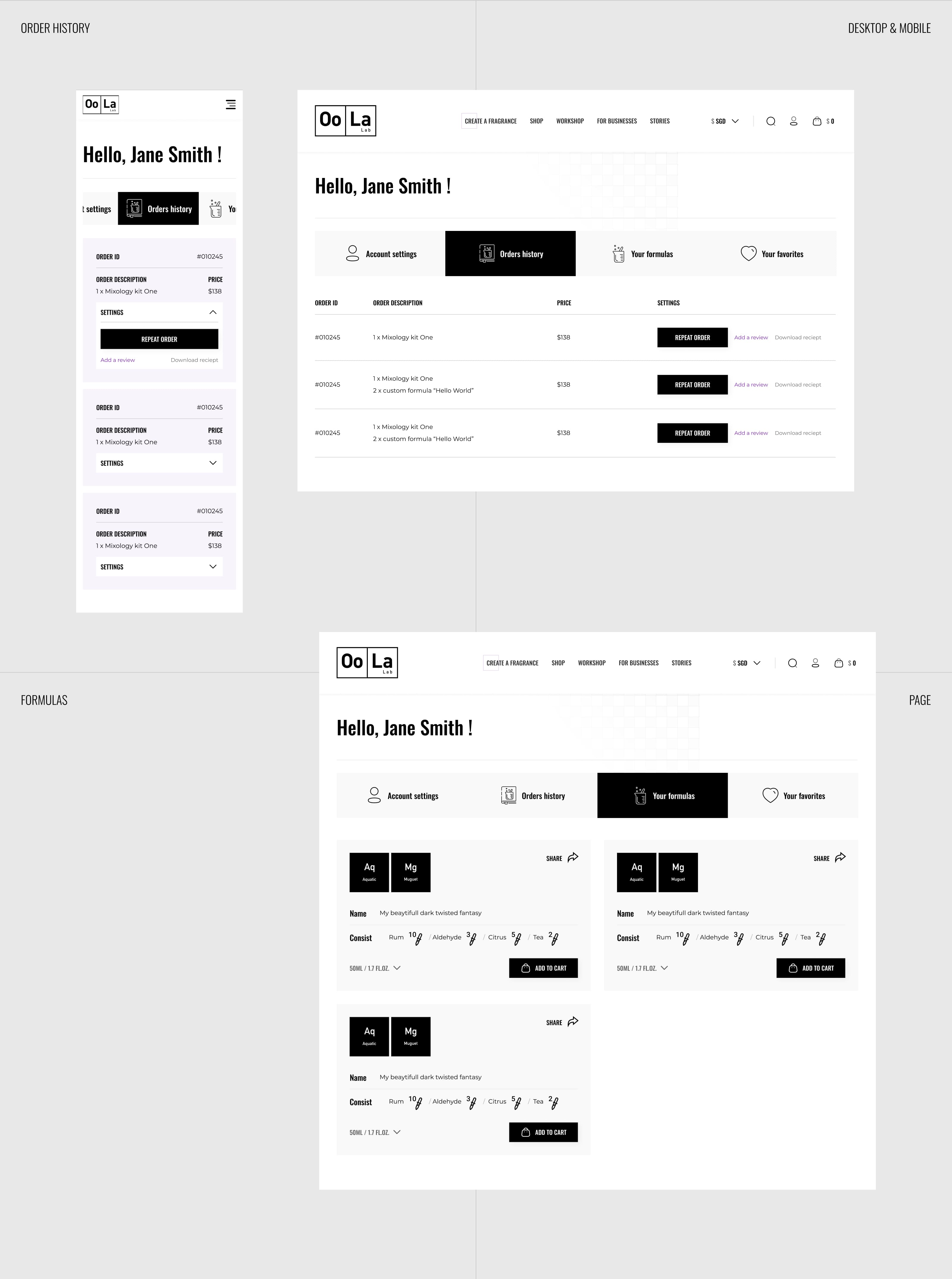 OoLaLab - Сингапурский интернет магазин духов — Изображение №11 — Интерфейсы на Dprofile