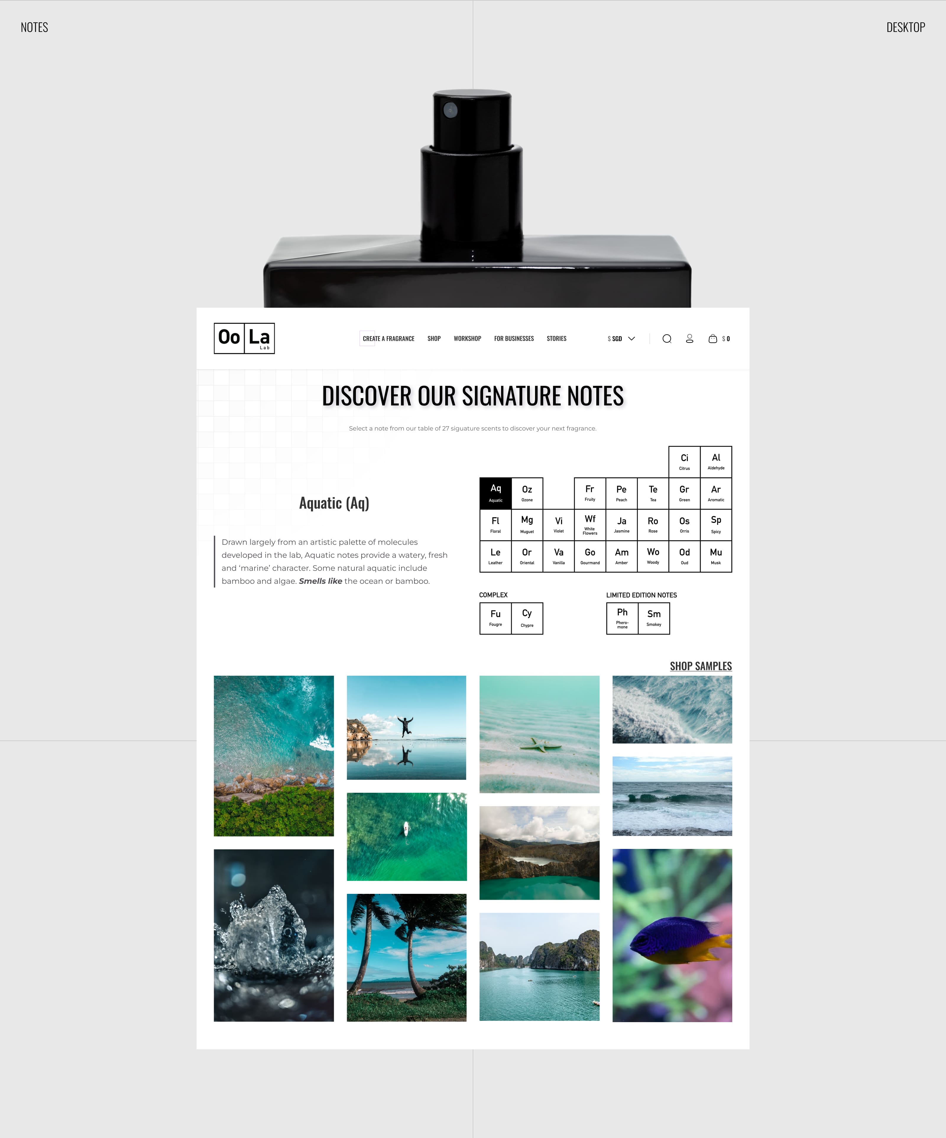 OoLaLab - Сингапурский интернет магазин духов — Изображение №6 — Интерфейсы на Dprofile