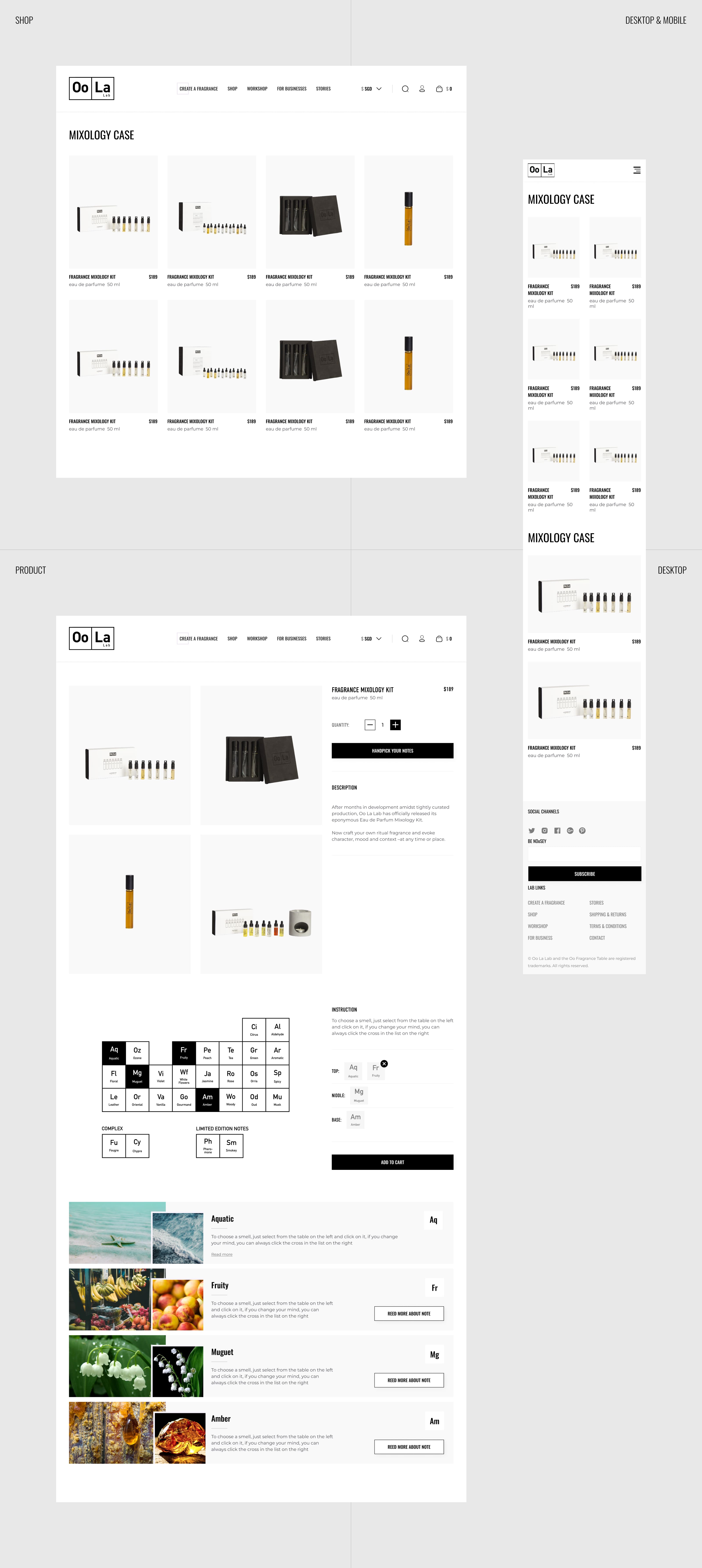 OoLaLab - Сингапурский интернет магазин духов — Изображение №5 — Интерфейсы на Dprofile