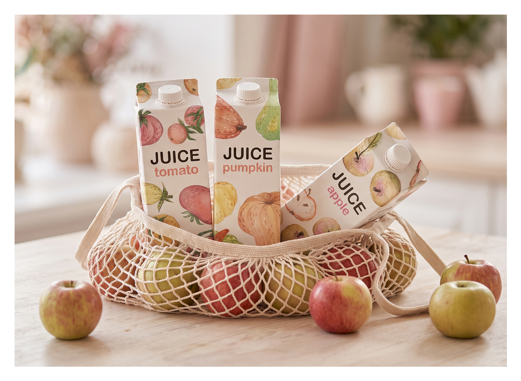 ИЛЛЮСТРАЦИИ ДЛЯ УПАКОВКИ СОКА | 🍎 — Изображение №1 — Брендинг, Иллюстрация на Dprofile