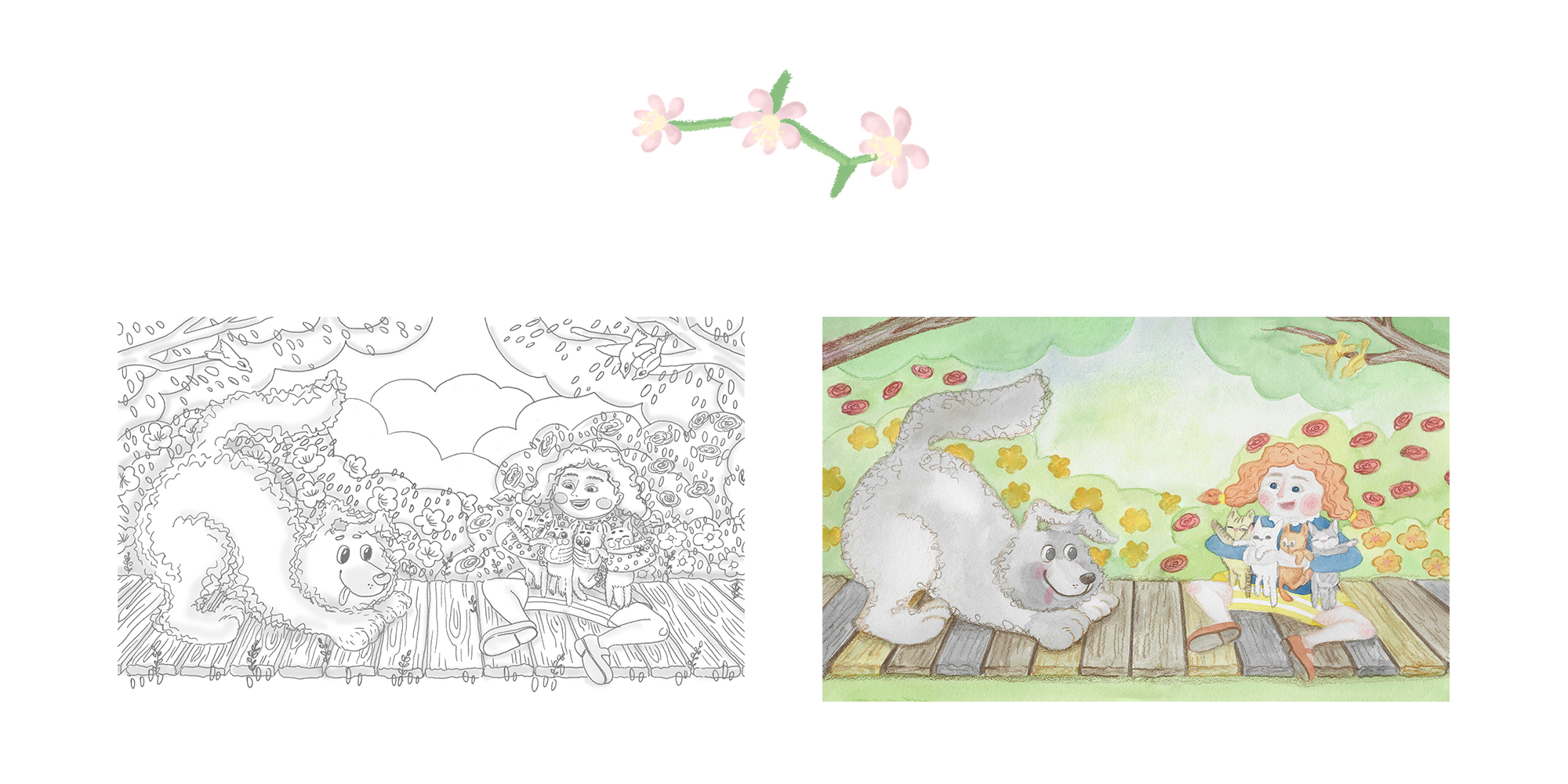 Иллюстрации для детской книги "Малиновое лето" — Изображение №6 — Иллюстрация, Графика на Dprofile