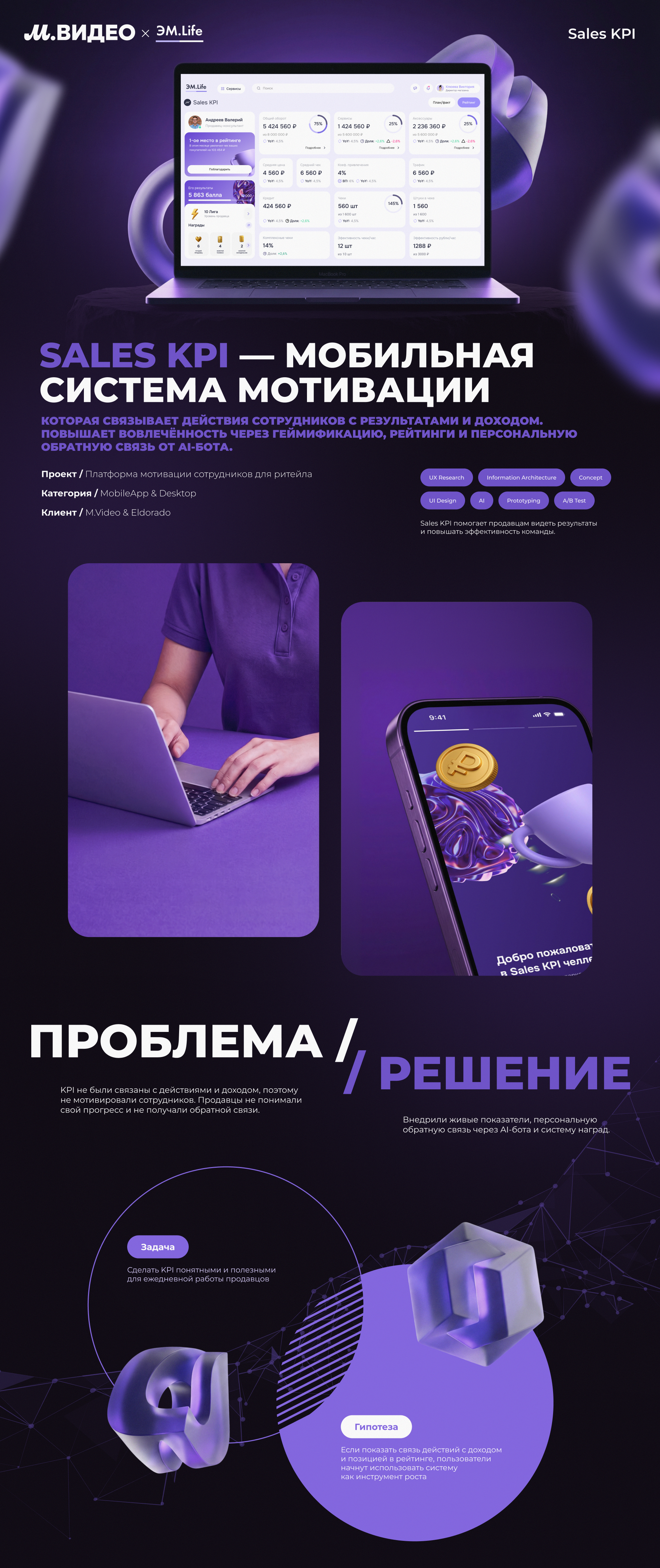 Sales KPI — продукт для роста продаж через мотивацию — Изображение №1 — Интерфейсы на Dprofile