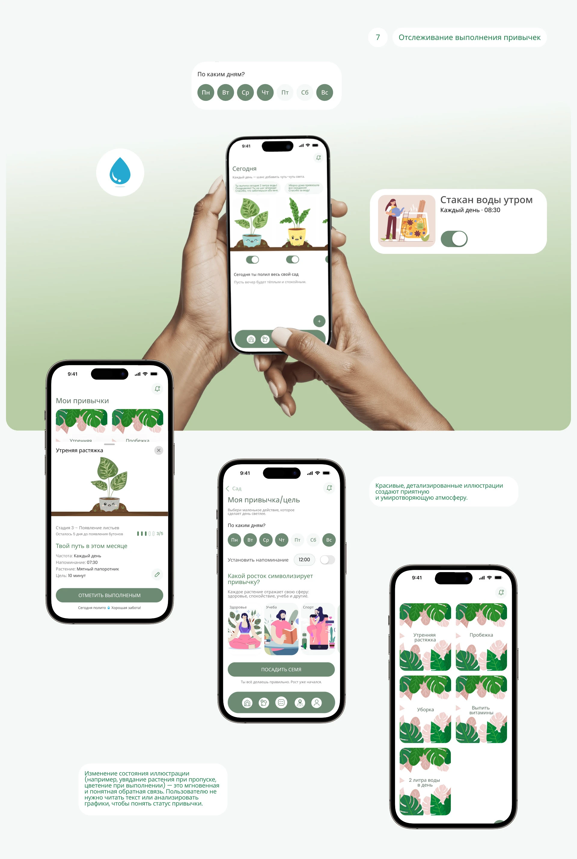 GrowLeaf Habit Trecker Mobile App — Изображение №11 — Интерфейсы на Dprofile