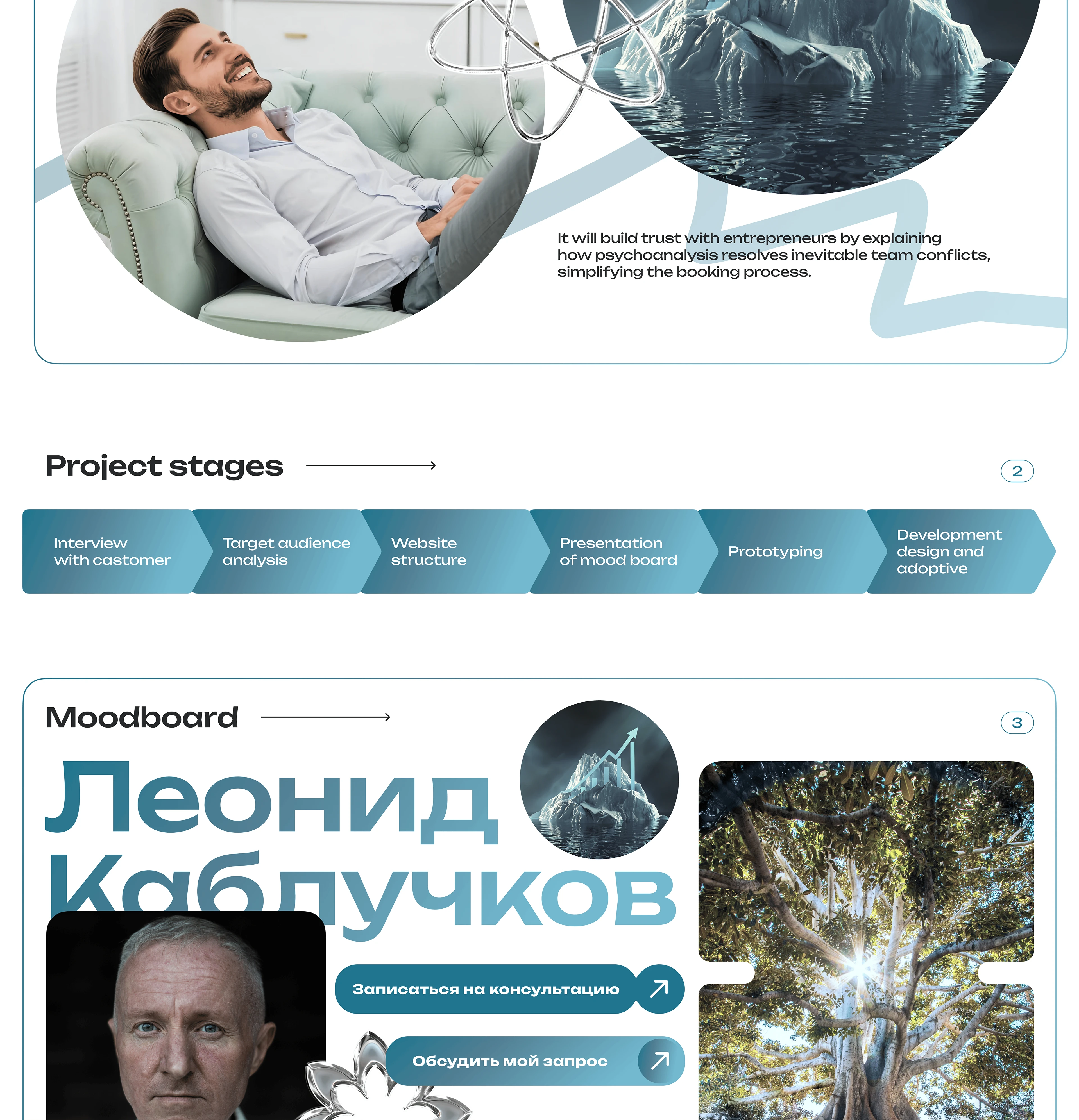 Landing page / Psychoanalytic for enterprise — Изображение №2 — Интерфейсы на Dprofile