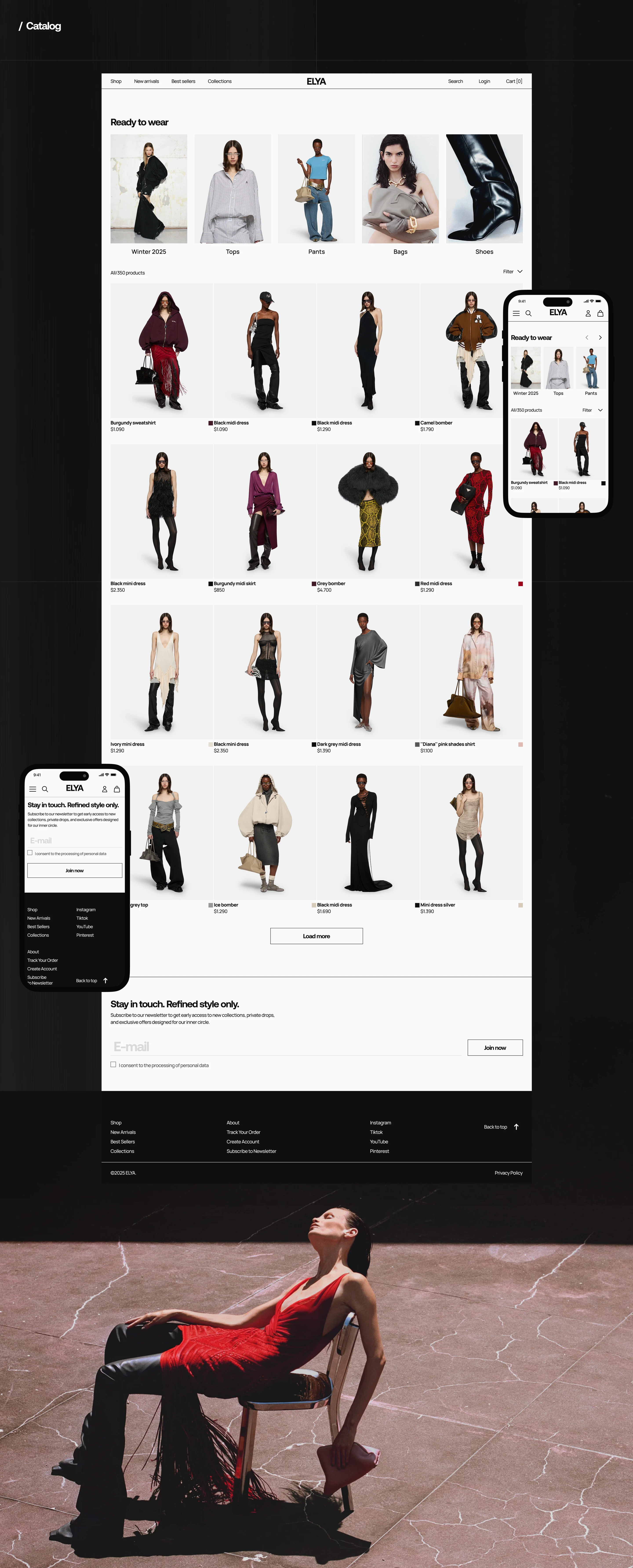 ELYA | E-commerce | Website | UI/UX | Online Shop — Изображение №14 — Интерфейсы на Dprofile