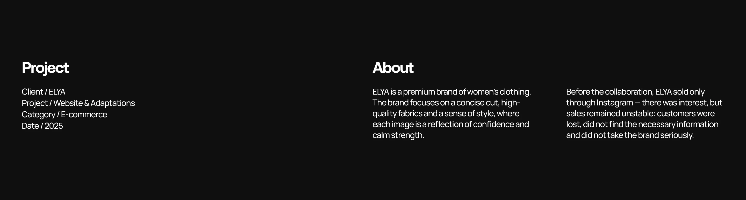 ELYA | E-commerce | Website | UI/UX | Online Shop — Изображение №2 — Интерфейсы на Dprofile