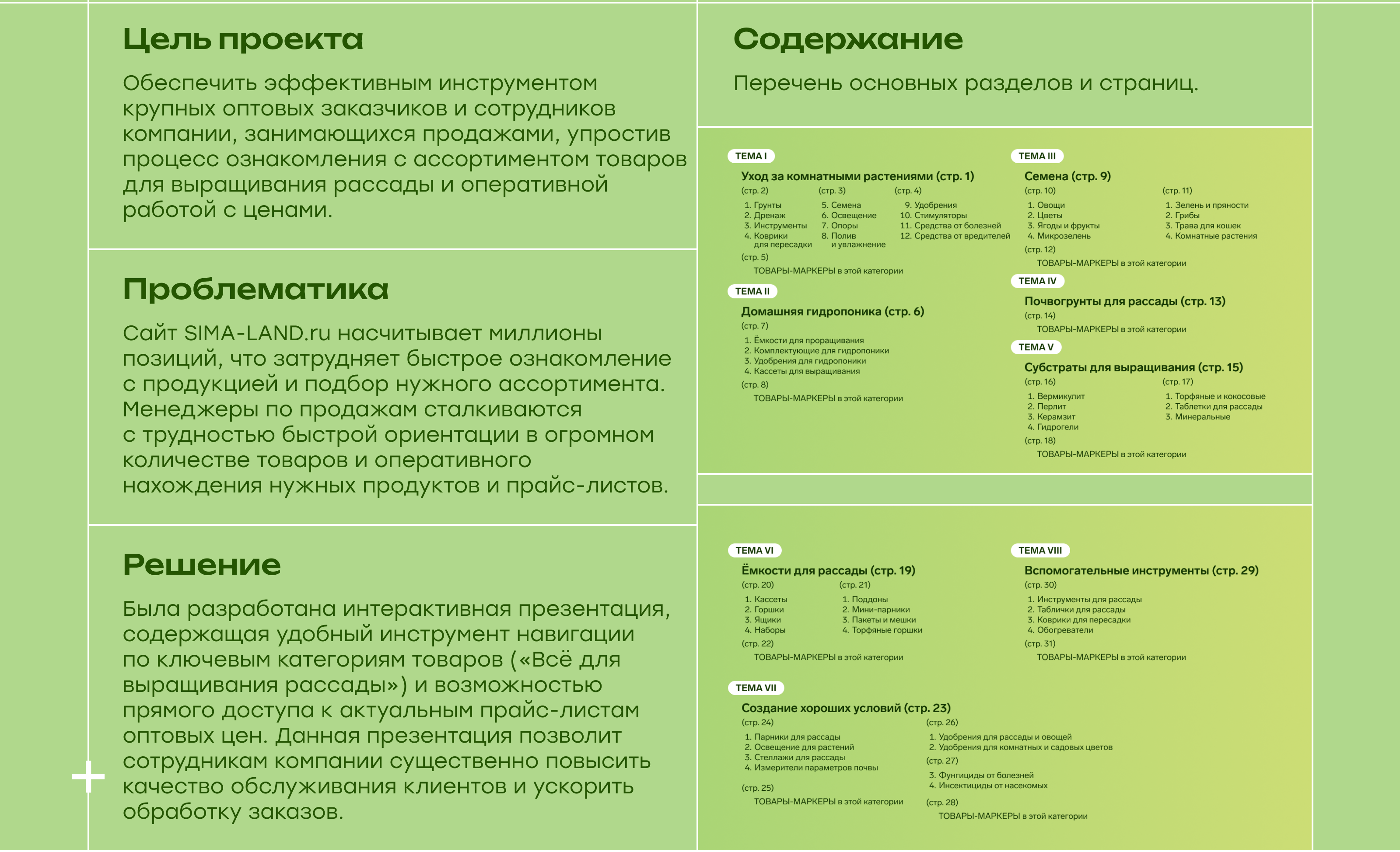 Интерактивная презентация категории "Сад" сайта SIMA-LAND.ru — Изображение №2 — Графика, Маркетинг на Dprofile