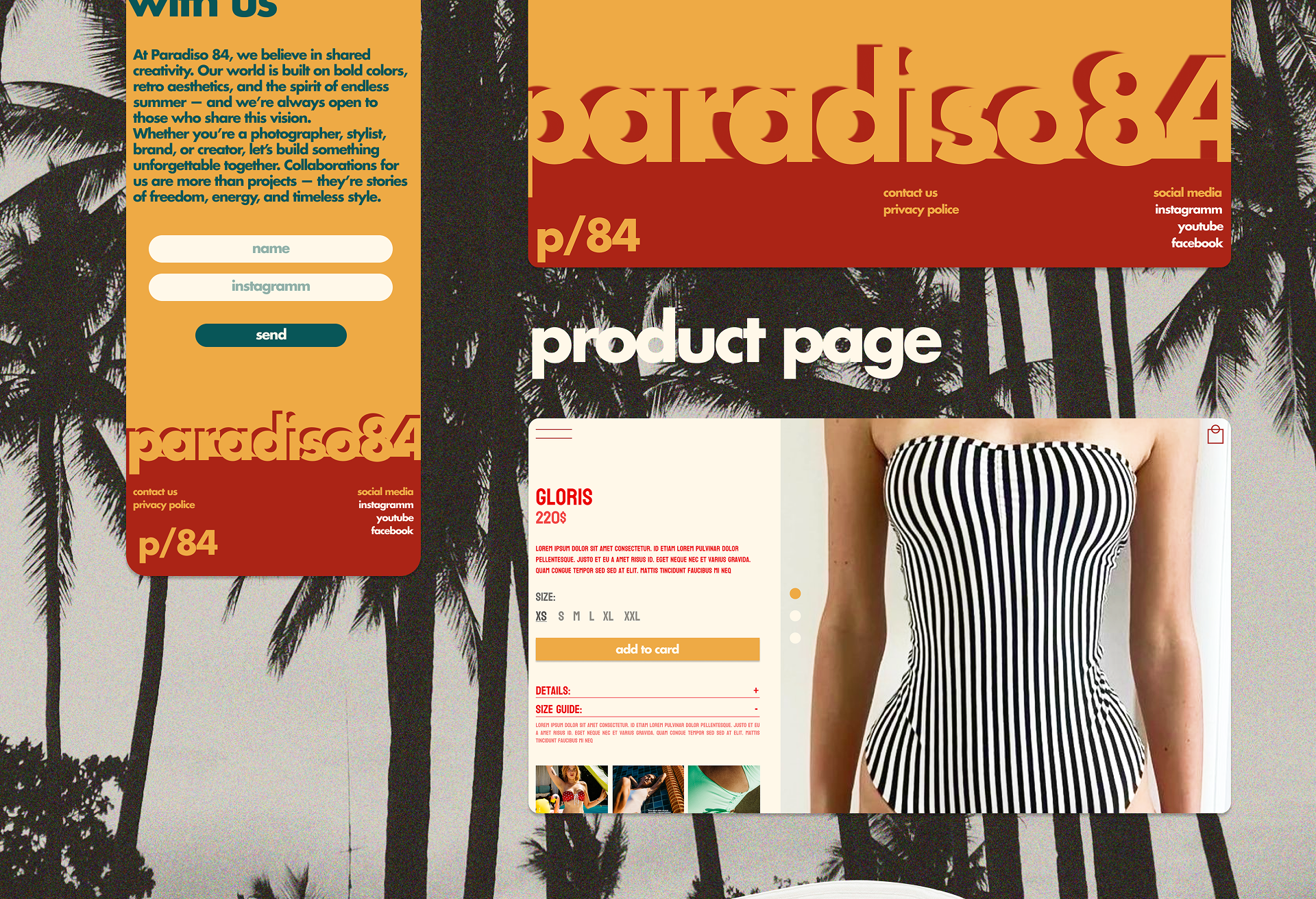 Swimwear brand identity — Изображение №7 — Интерфейсы, Брендинг на Dprofile