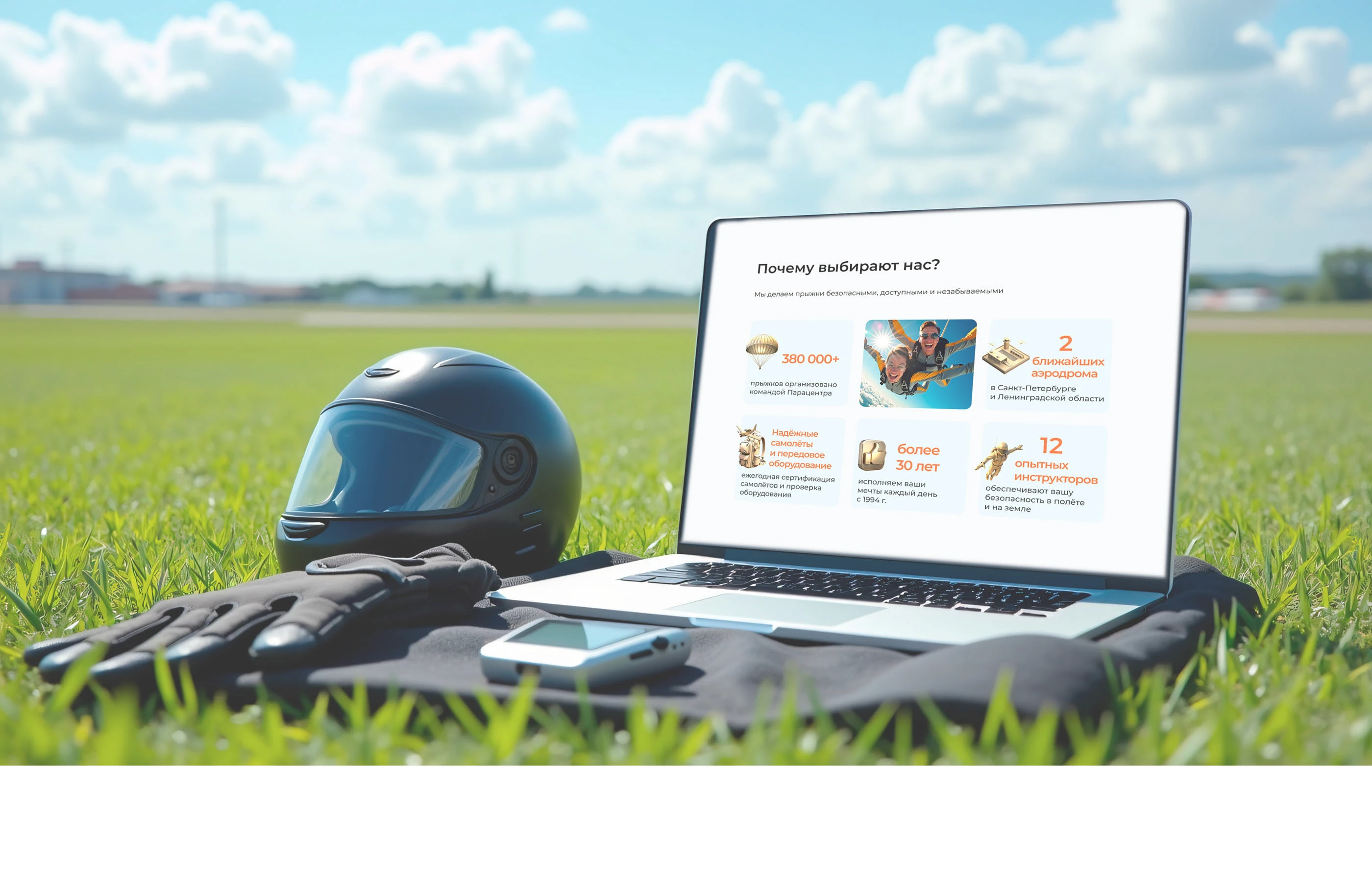 Редизайн сайта по продаже прыжков с парашютом — Изображение №15 — Интерфейсы на Dprofile