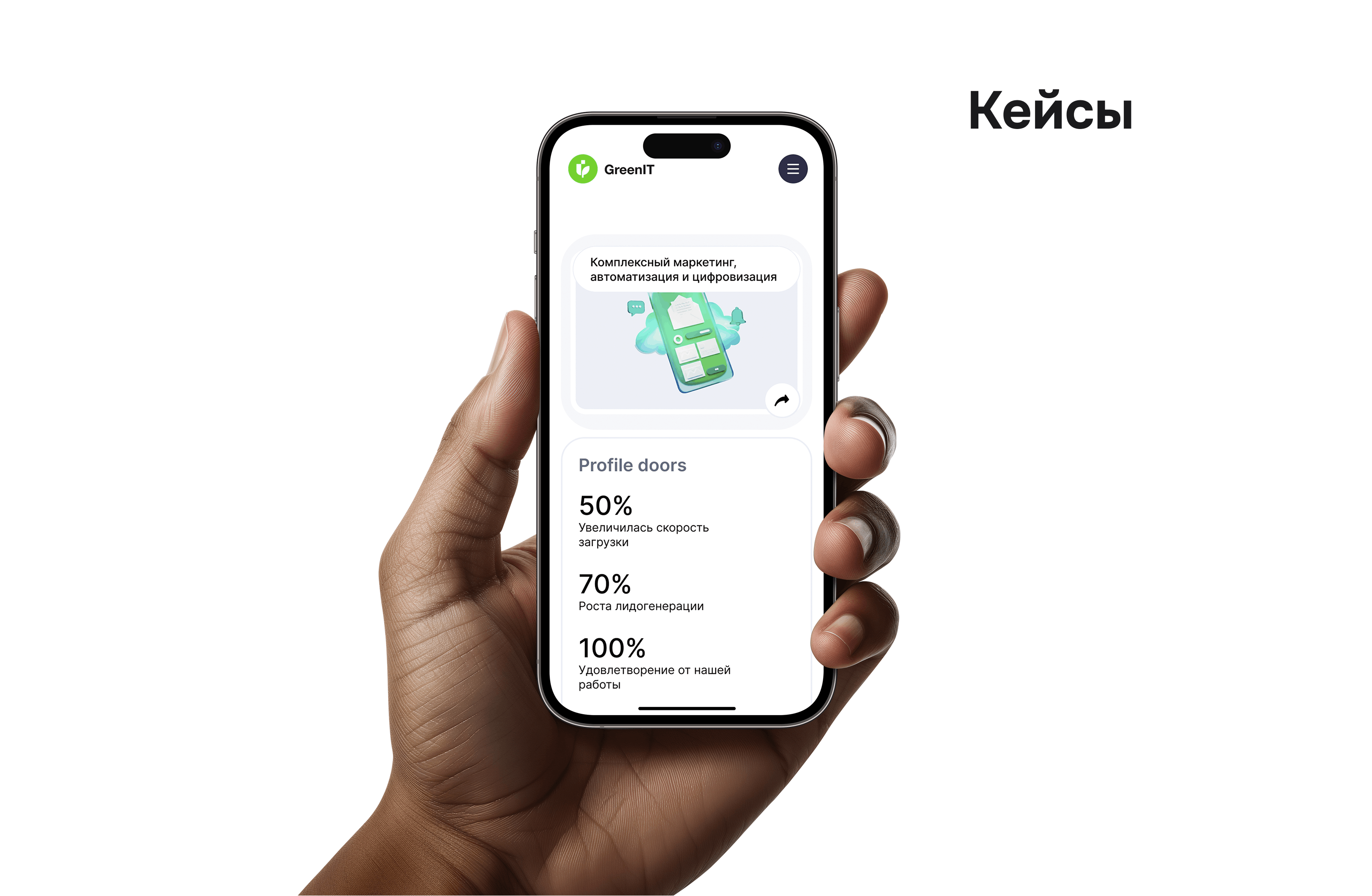 GreenIT — IT-Компания — Изображение №14 — Интерфейсы, Брендинг на Dprofile