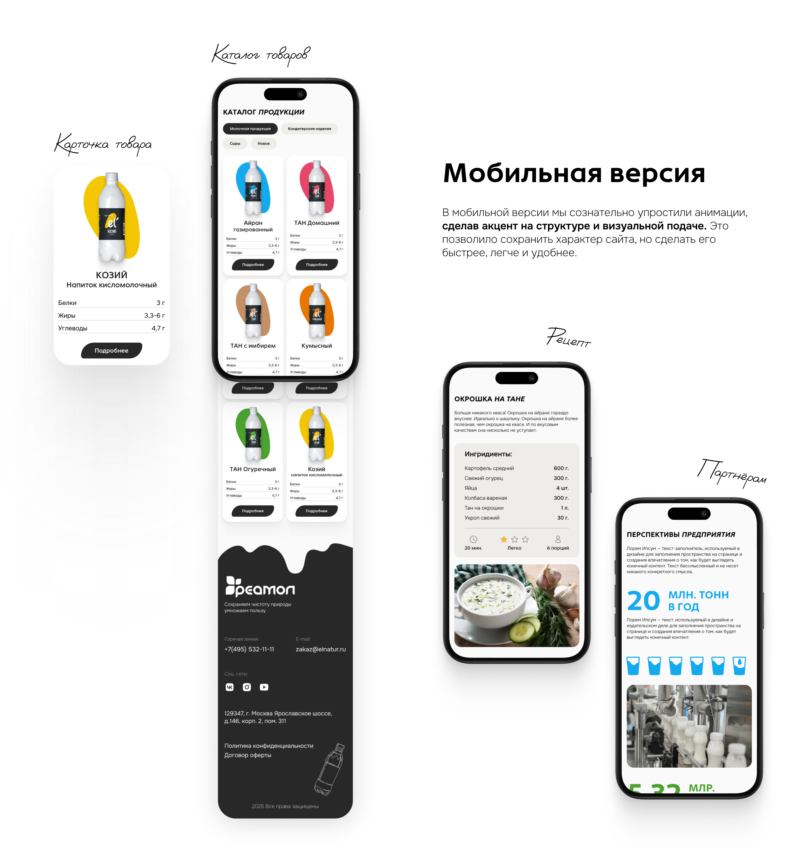 Сайт для производителя молочной продукции — Изображение №15 — Интерфейсы, Анимация на Dprofile