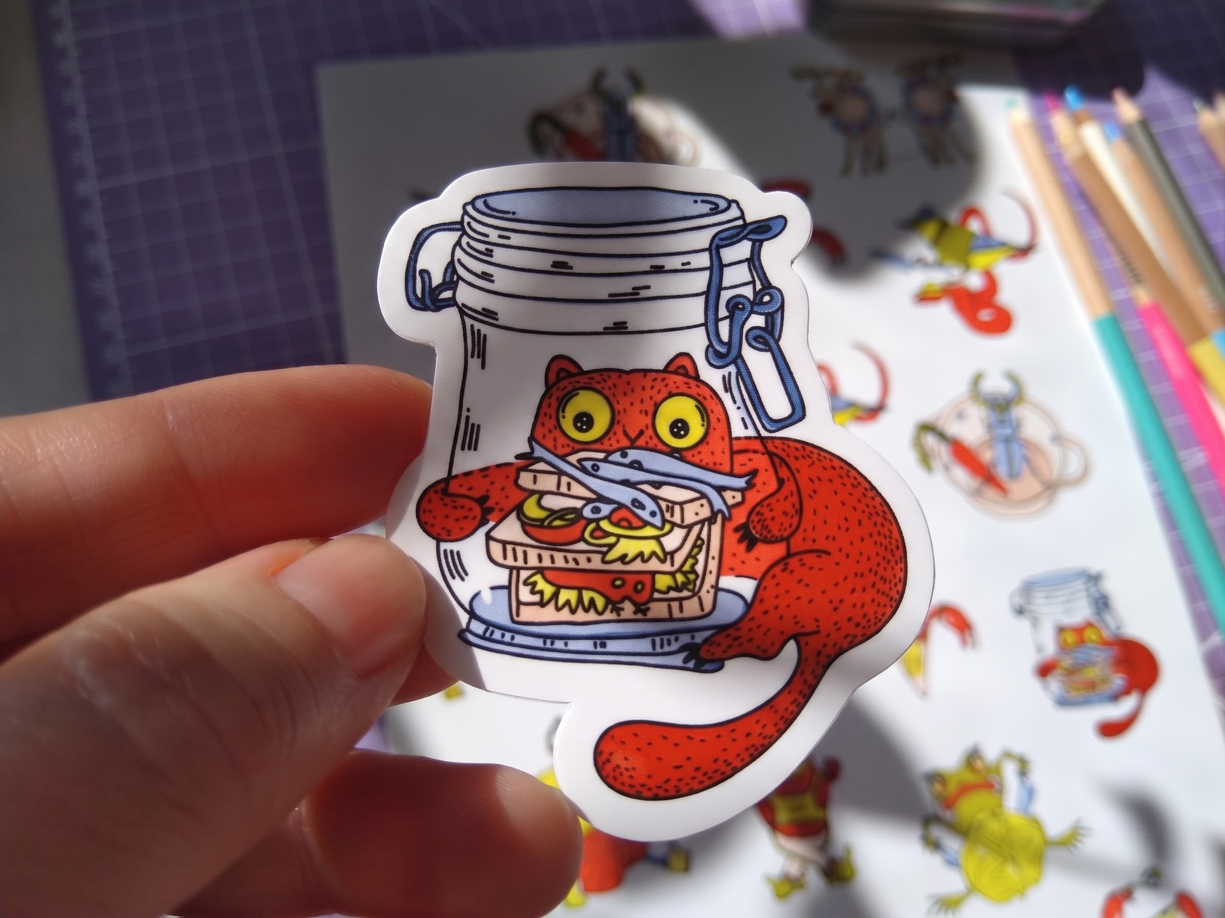 Whimsical Beasts/Sticker Collection — Изображение №3 — Брендинг, Иллюстрация на Dprofile