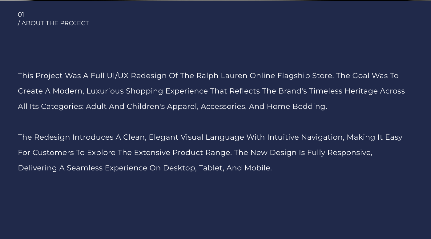 RALPH LAUREN — Изображение №2 — Интерфейсы на Dprofile