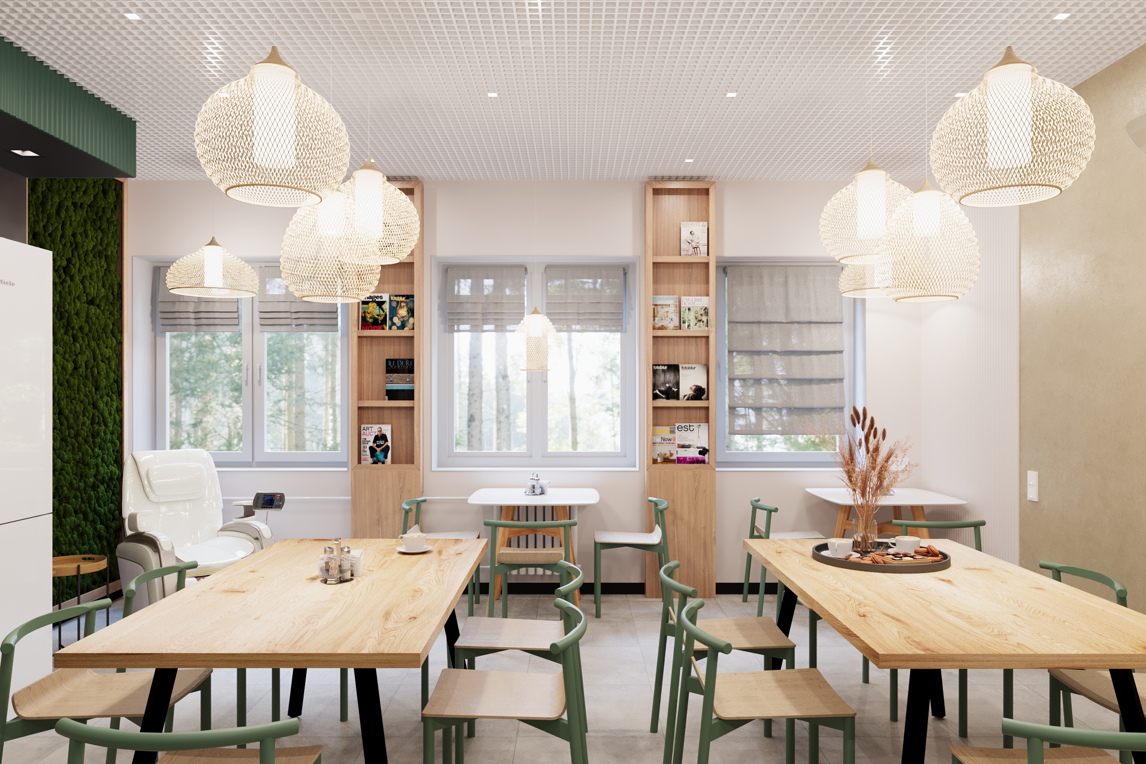 Дизайн-проект столовой кирпичного завода. — Изображение №4 — Иллюстрация на Dprofile