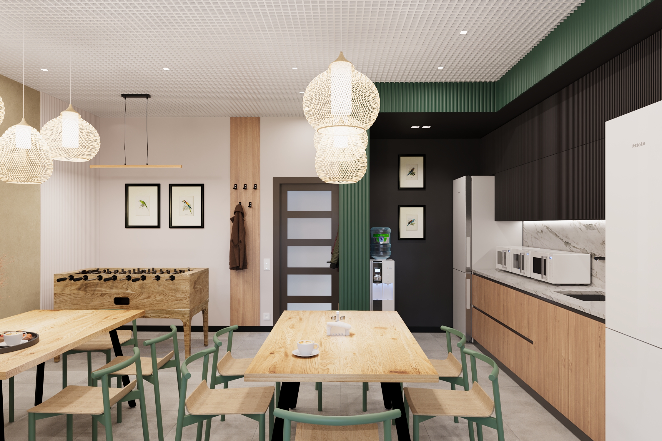 Дизайн-проект столовой кирпичного завода. — Изображение №3 — Иллюстрация на Dprofile