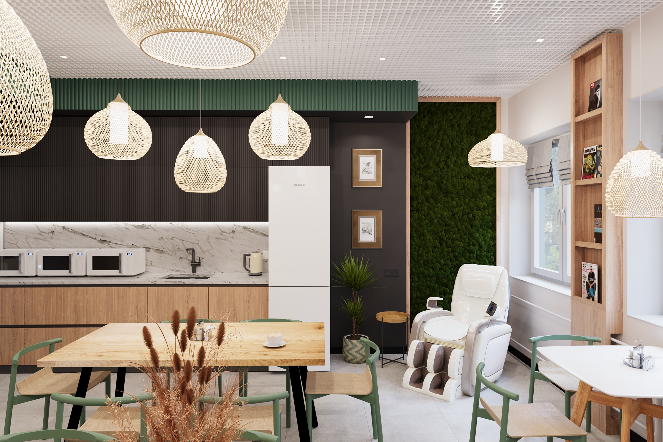 Дизайн-проект столовой кирпичного завода. — Изображение №2 — Иллюстрация на Dprofile