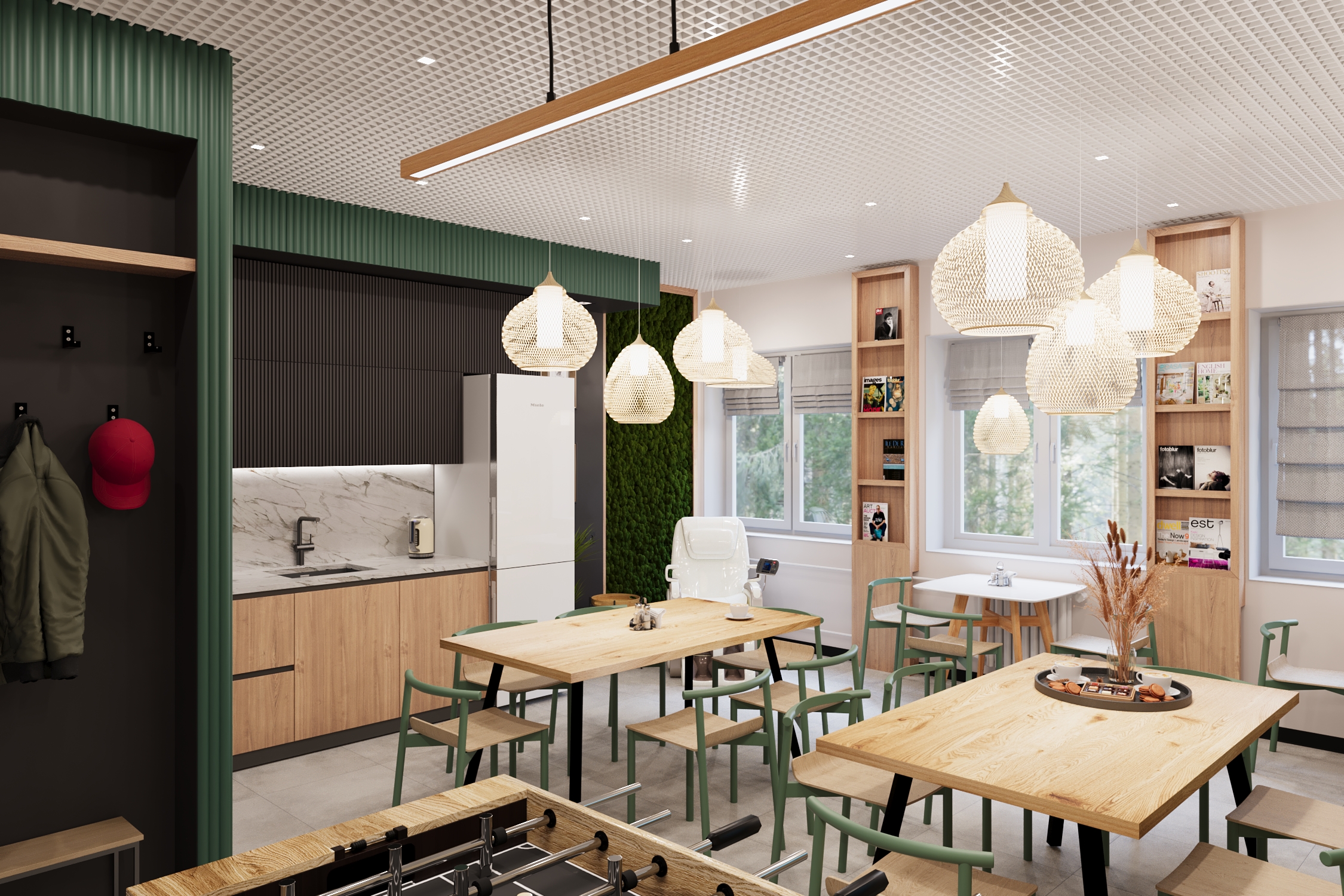 Дизайн-проект столовой кирпичного завода. — Изображение №8 — Иллюстрация на Dprofile